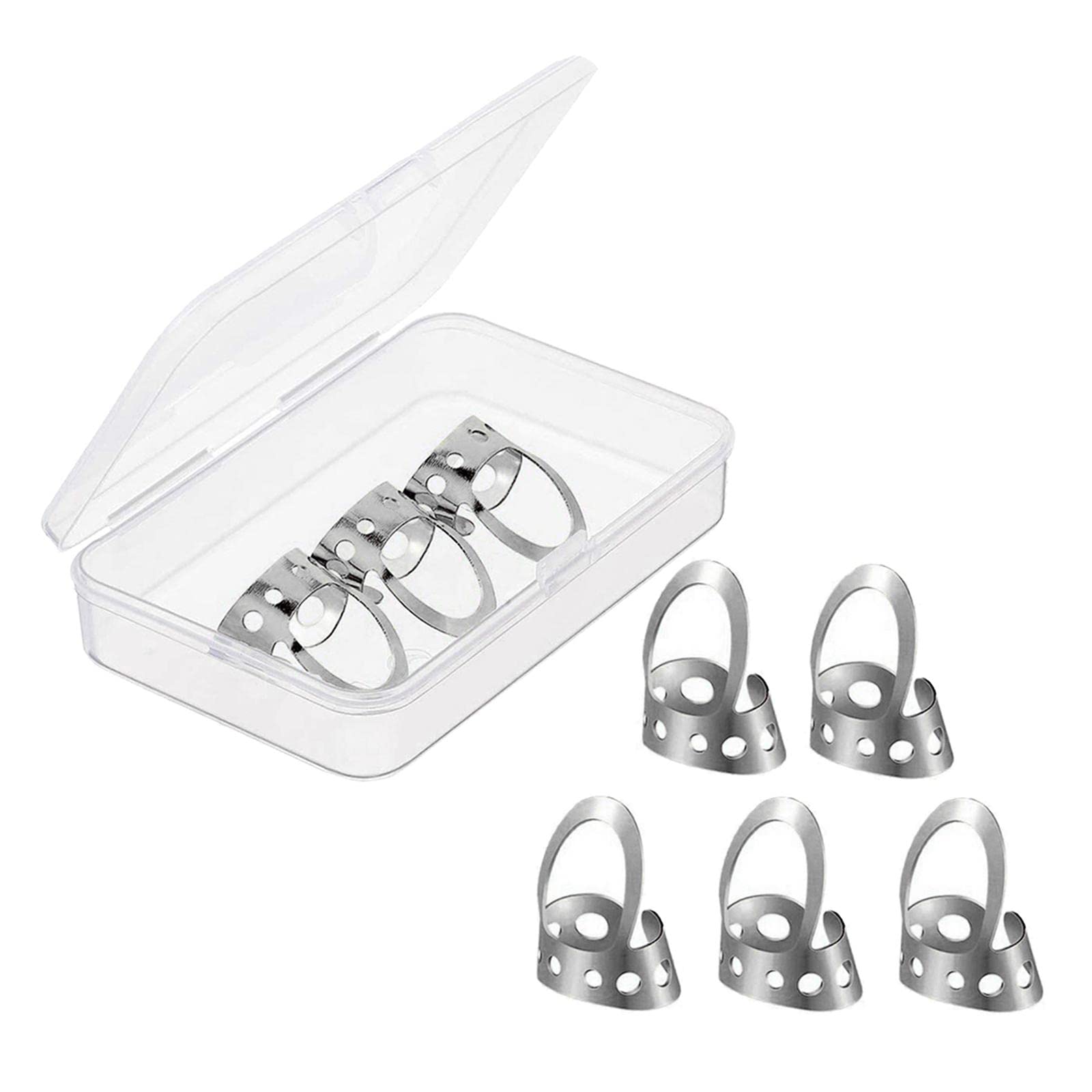 Atorse 8Pcs Metal Guitar Finger Picks Bass Guitars Fingerpicks Silver Large| Musical Instruments & Gear|Guitars & Basses|Parts &