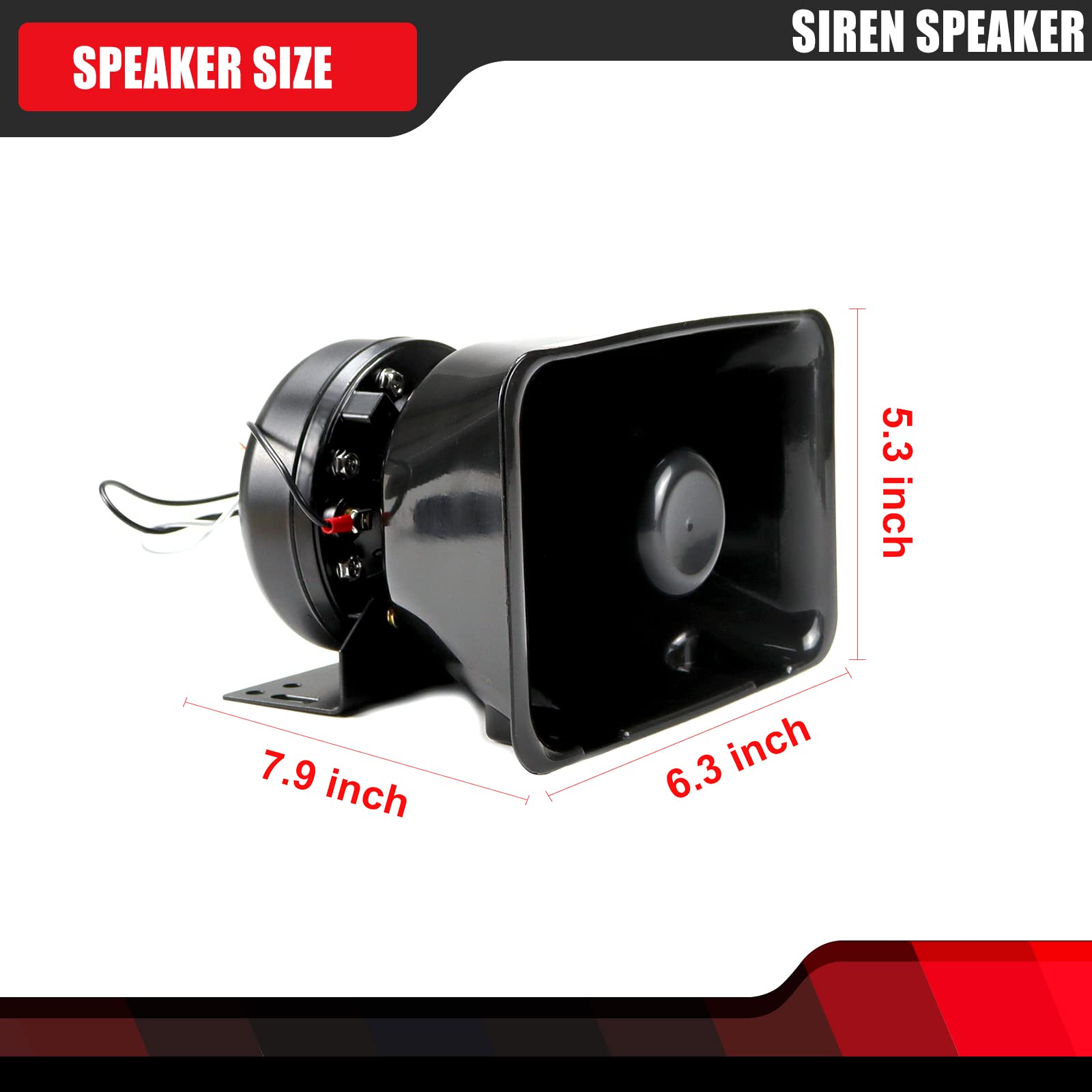 High Performance Siren Speaker Compatible With Any 100 200 Watt Siren 100W 200W(2 Pcs)