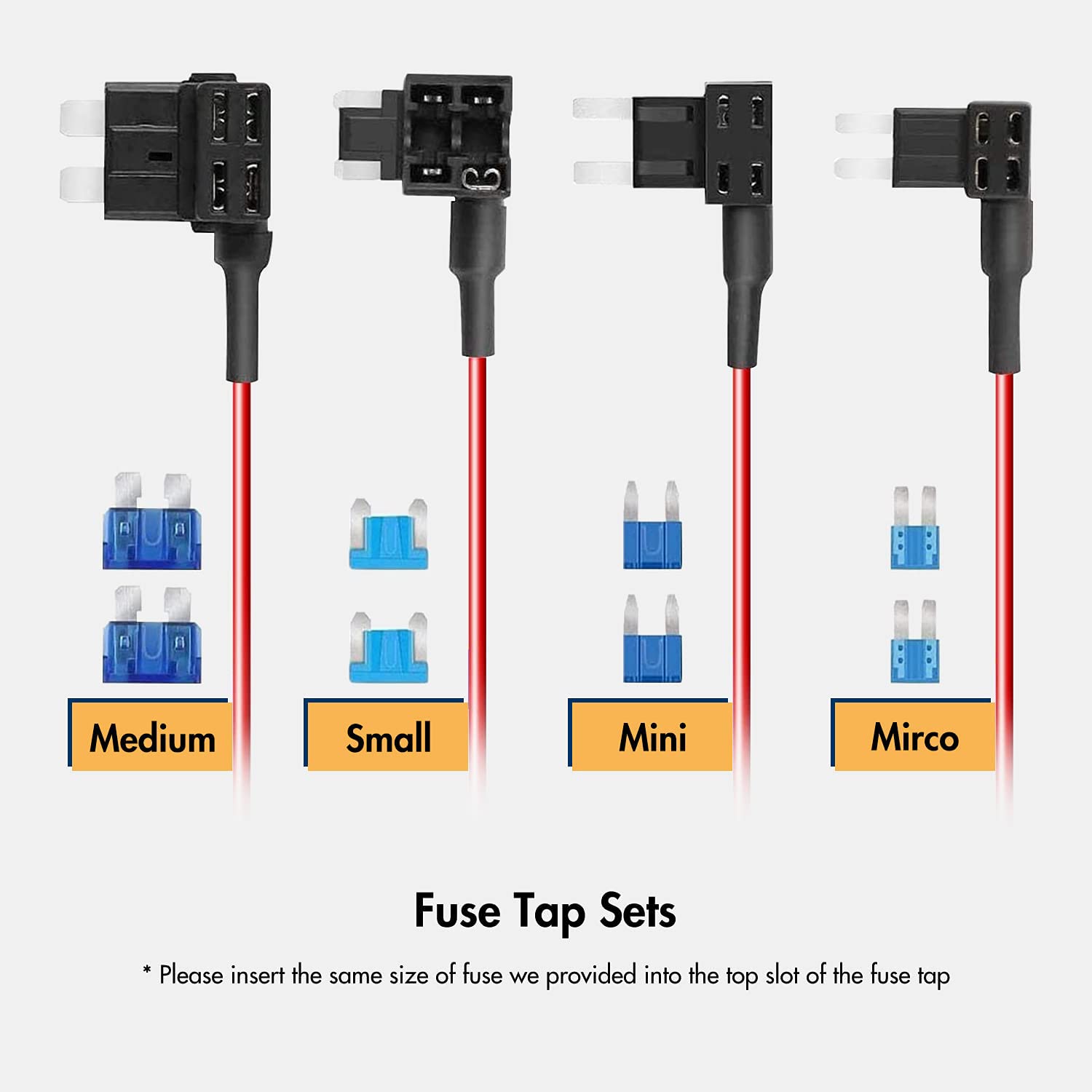 REDTIGER F7N Dash Cam Hardwire Kit USB C, 12V-24V to 5V Charger, Low Voltage Protection, Model RTH30GS, Double-4 F