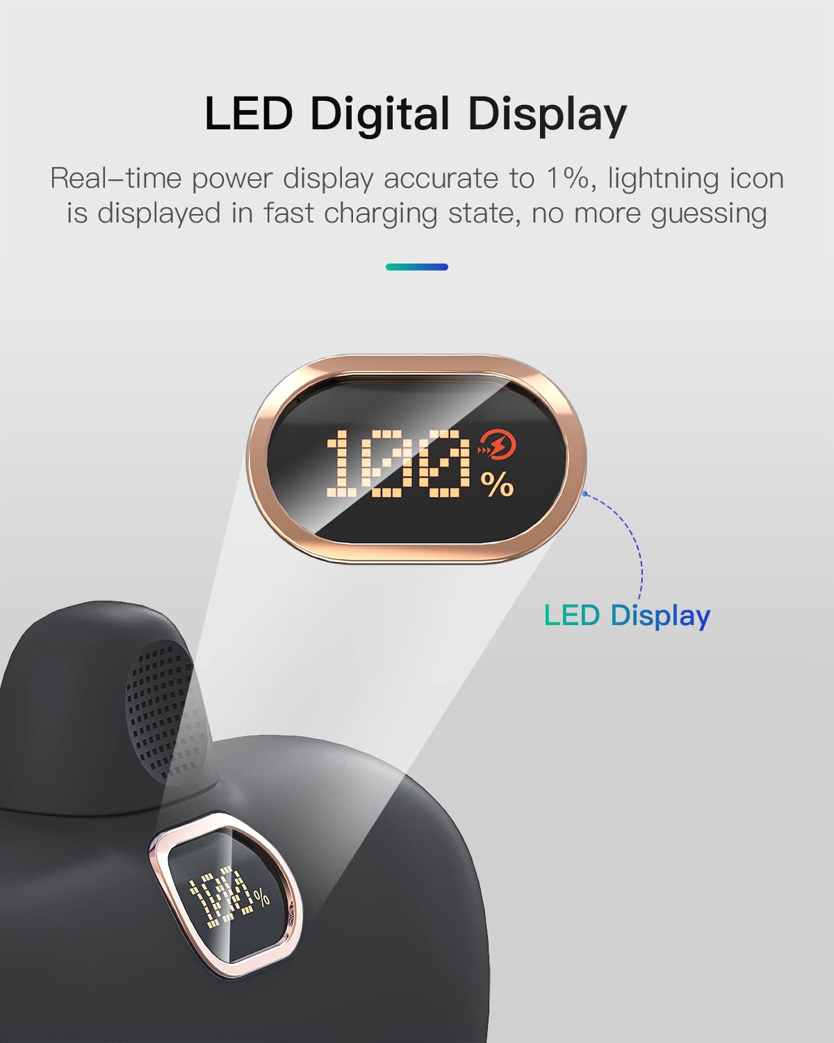 Kuulaa Small Portable Charger Iphone With Built In Lightning Cable 5000Mah Power Bank Fast Charging For Iphone 14/13/13 Pro/12/12 Pro/11/Xr/Xs/X/8/7/6 Black