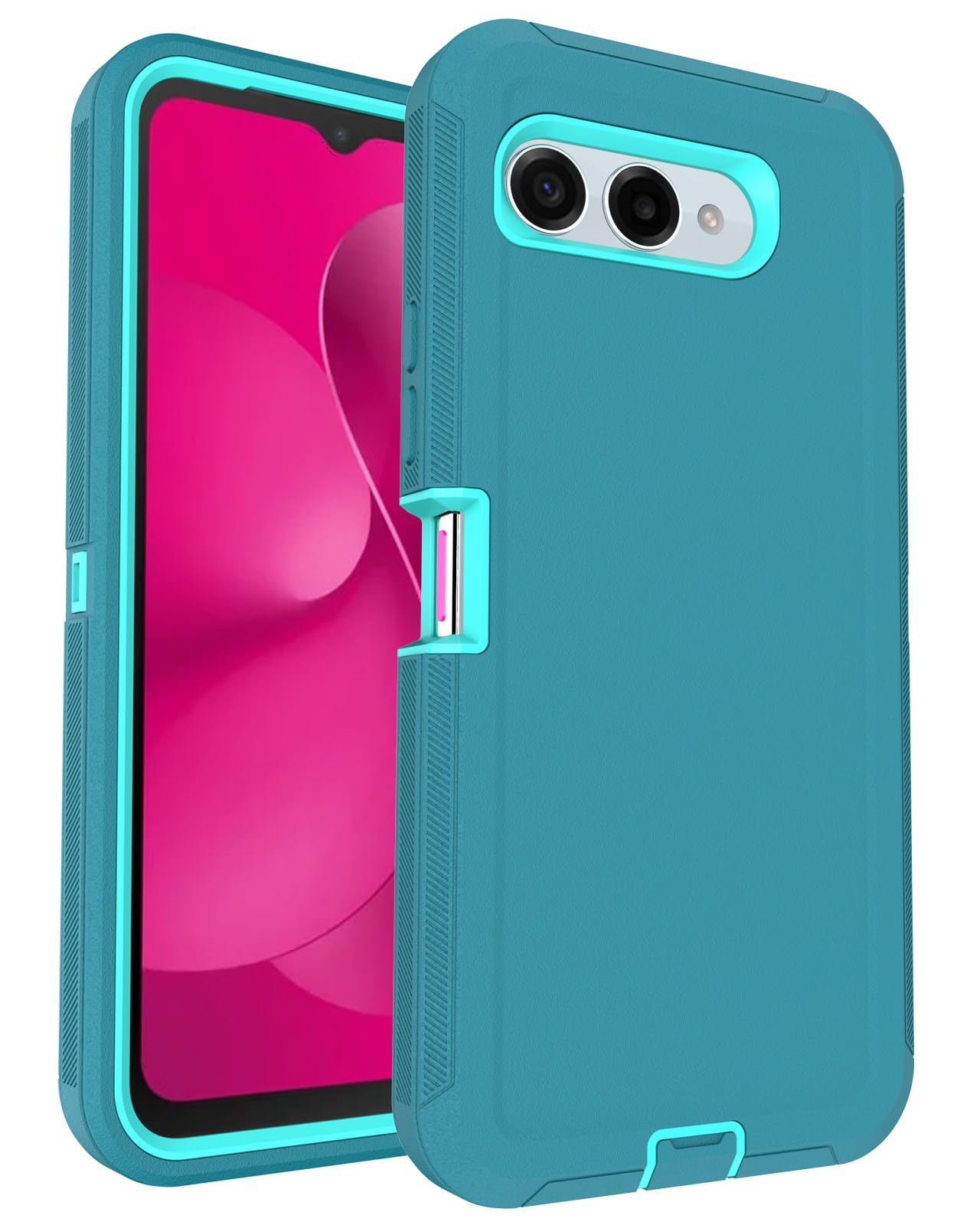 Aliruke for Revvl 8 Case, 16ft Drop Protection, Full-Body Non-Slip Shockproof, 3-Layer Rugged Heavy Duty Phone Case with Dustpro