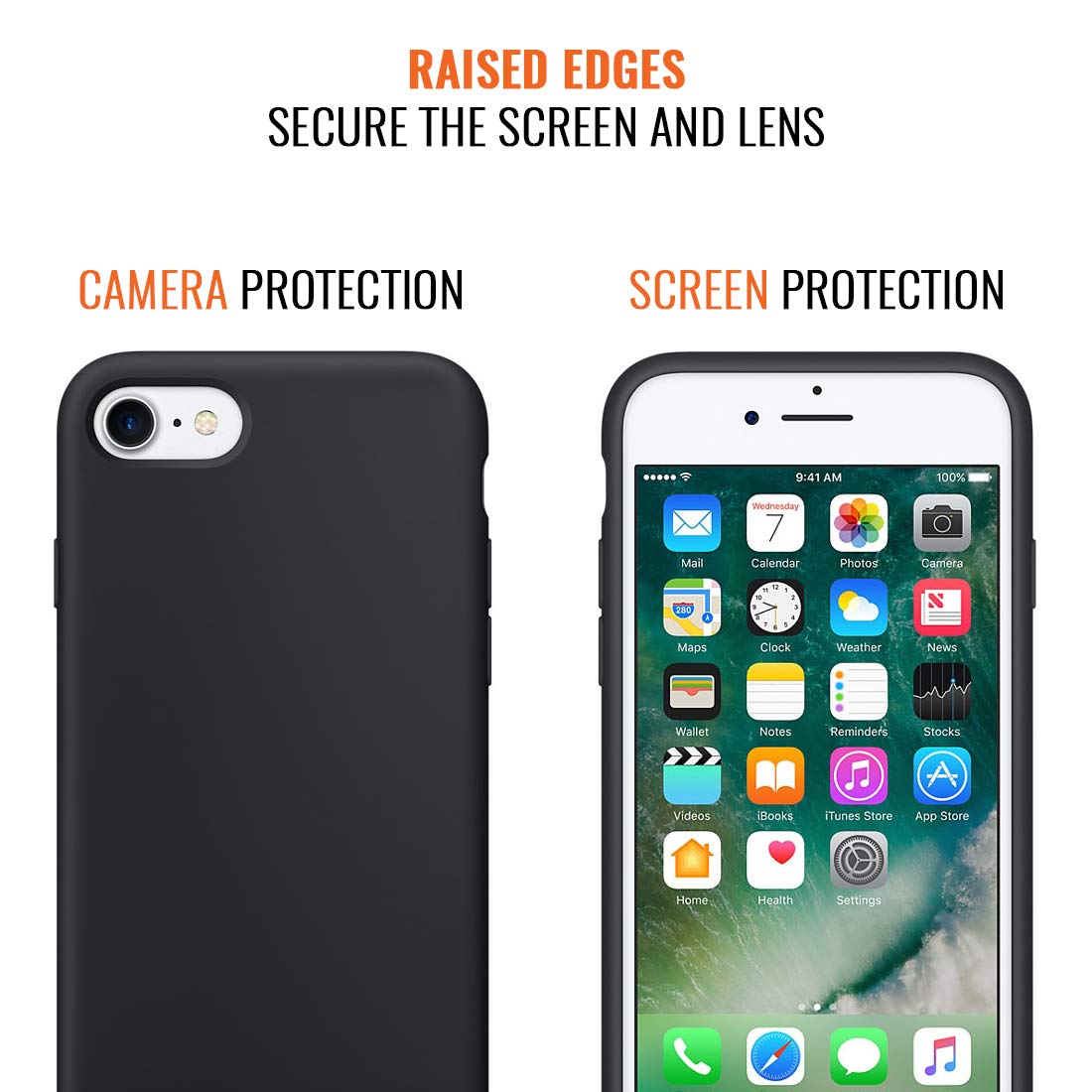 Inspired Cases - Compatible With Iphone 8 Plus Case - 3D Textured Protective Phone Case For Apple Iphone 8 Plus - Live Love Ride