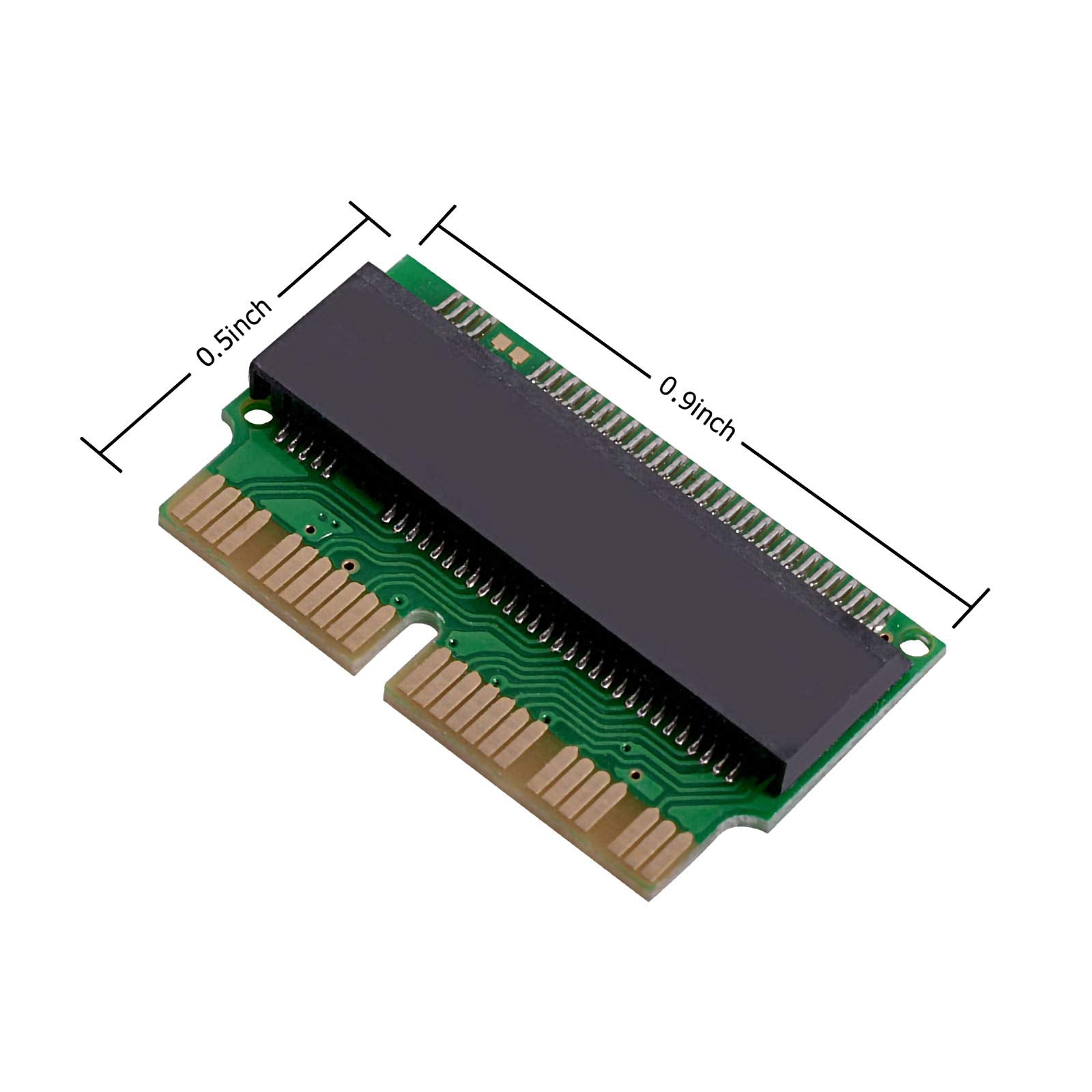 Jesot M.2 Nvme Ssd Convert Adapter, 12+16Pin M.2 Ngff M Key Ssd Convert Card For Macbook Air Pro Retina Mid 2013 2014 2015 2016