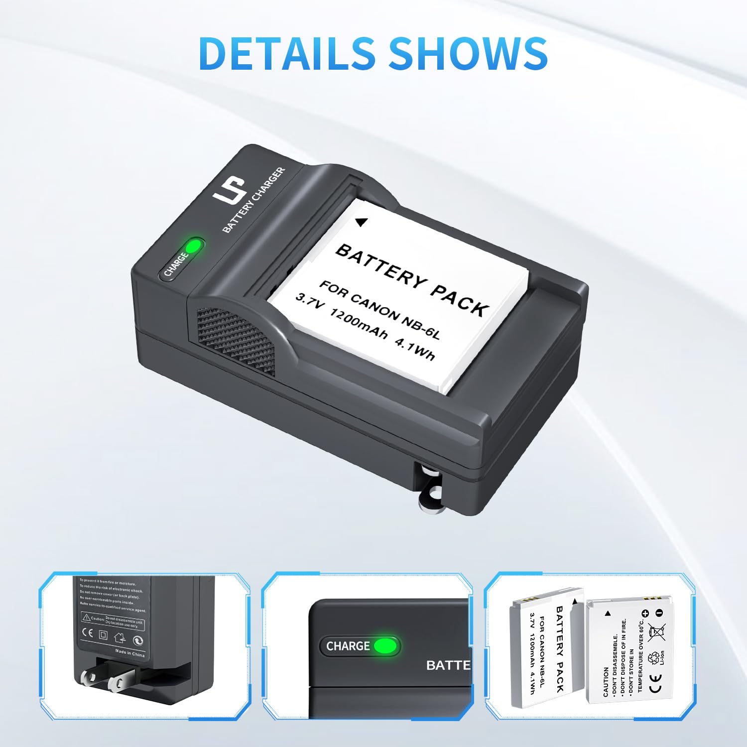 Lp 2 Pack Nb 6Lh Nb 6L Batteries And Led Charger, 1200Mah Battery Compatible With Canon Powershot Sx530 Hs Sx710 Hs Sx700 Hs Sx6