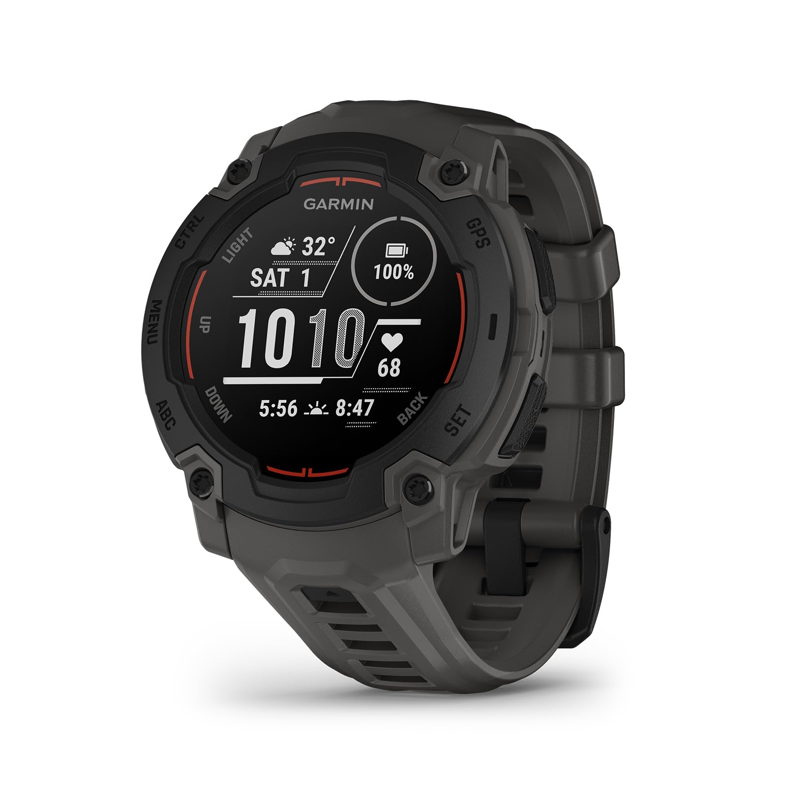 Garmin Instinct E 45mm, Rugged Outdoor GPS Smartwatch, 24/7 Health Monitoring, Wrist-Based Heart Rate, Up to 16 Days of Battery 