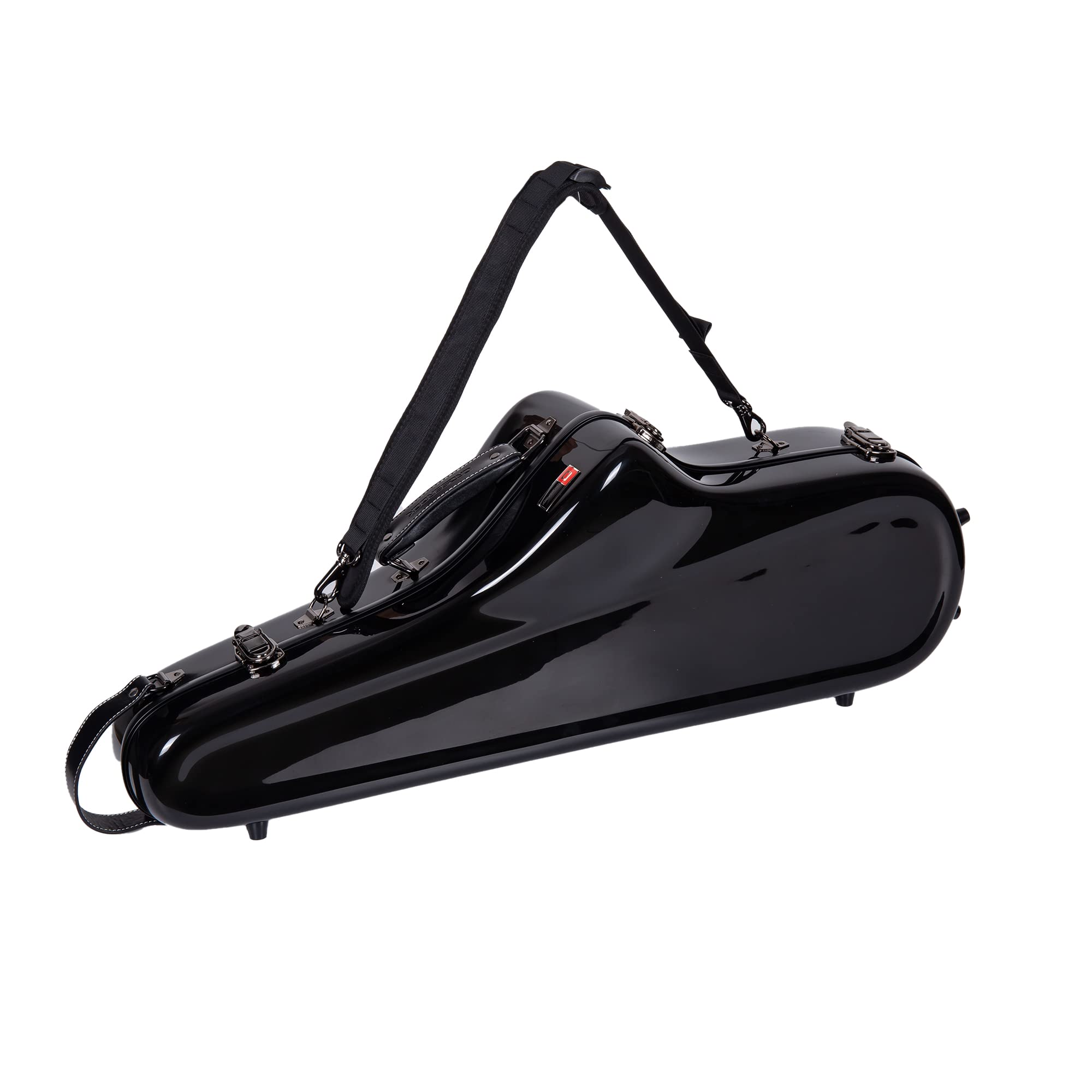 Crossrock Fiberglass Case Fits For Tenor Saxophone With Removable Shoulder Straps Black(Crf1020Tsbk)