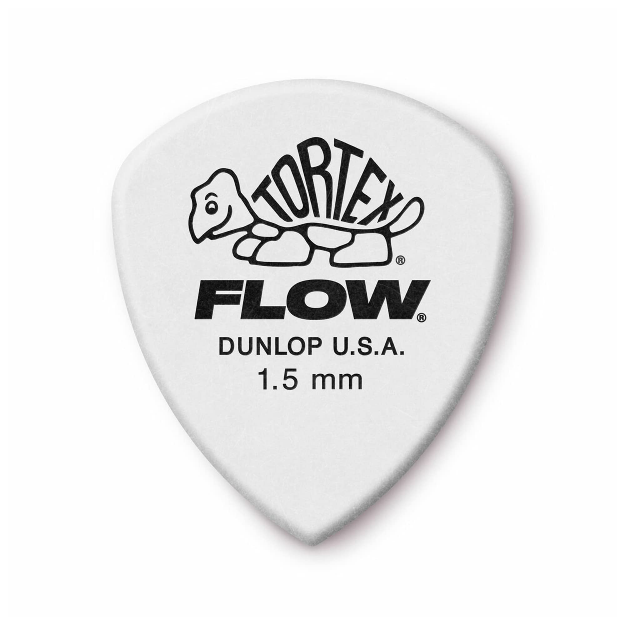 Dunlop Tortex Flow 1.50 Mm Guitar Picks 3 Pack (36) Bundle