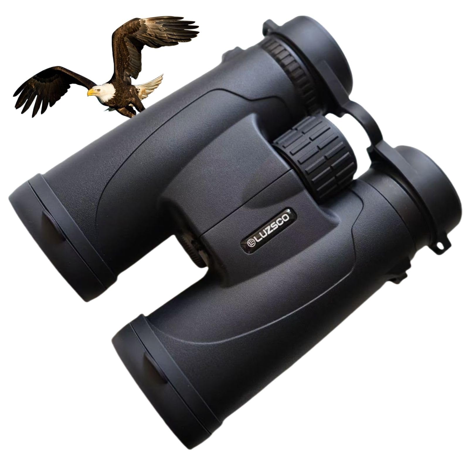 Luzsco 10x42 HD Binoculars for Adults High-Powered - Waterproof Binoculars with Clear Wide View, Lightweight for Bird Watching, 