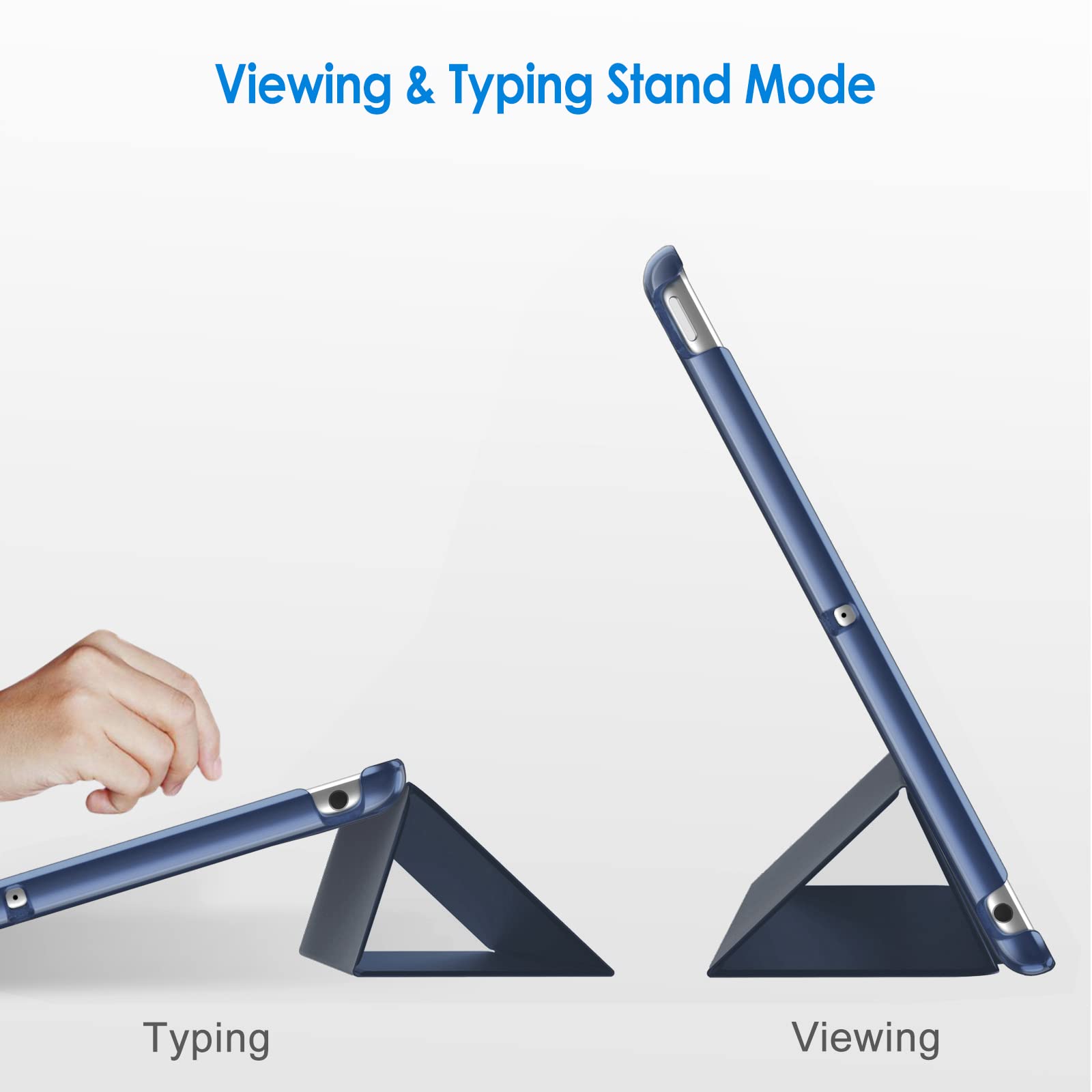 Jetech Case For Ipad (9.7-Inch, 2018/2017 Model, 6Th/5Th Generation), Smart Cover Auto Wake/Sleep (Deep Navy)