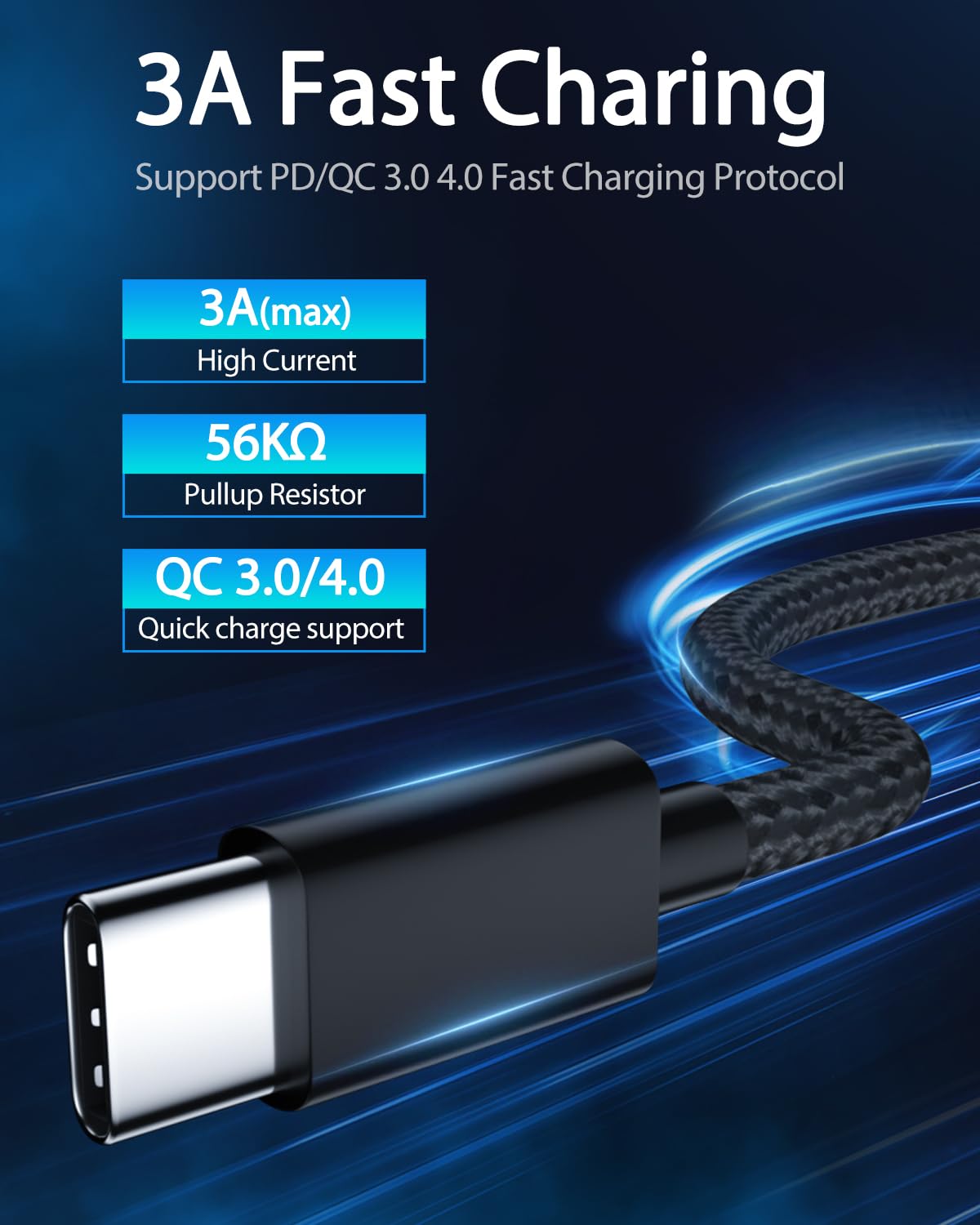 Voty ?2-Pack 6Ft Usb-C Charger Cable For Motorola Moto G Fast/G Power/G Stylus,Moto G8 G7,G7 Play,G7 Plus,G7 Power G6,G6 Plus X4