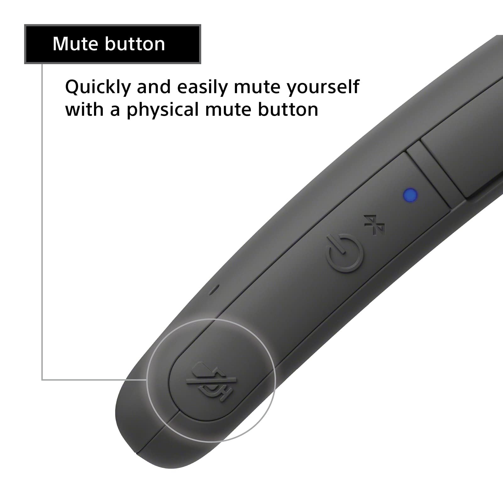 Sony SRS NB10 Wireless Neckband Bluetooth Speaker Comfortable and Lightweight with Technology to Work from Home, Built in mic, 20 Hours of Battery Life, and IPX4 Splash Resistant  Charcoal Gray