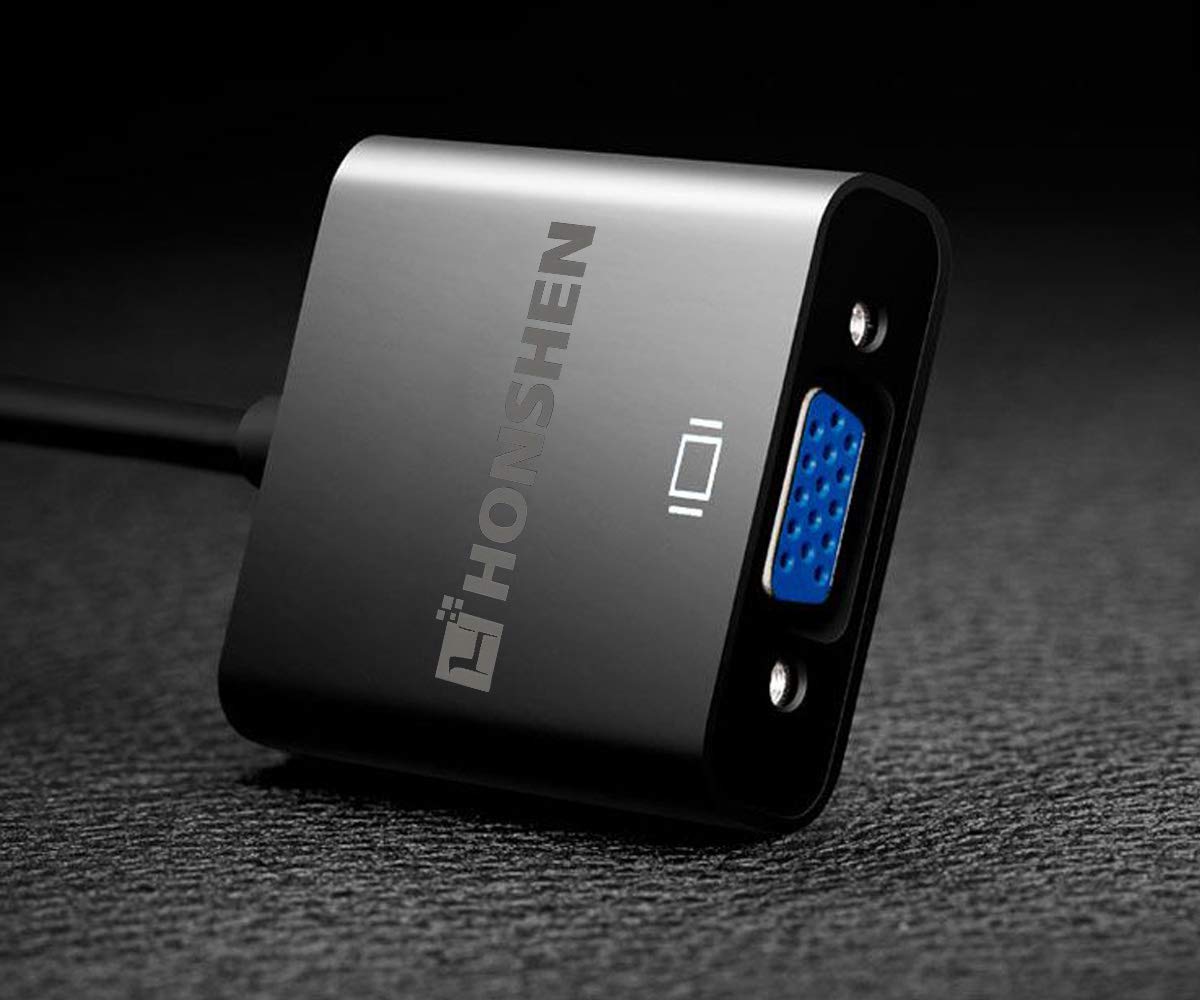 Honshen Hdmi To Vga 1080P Hdmi Male To Vga Female Video Converter Adapter Cable For Pc Laptop Hdtv Projectors And Other Hdmi Inp