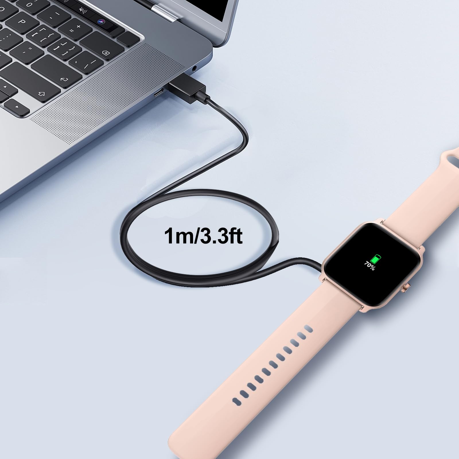 Egk Smart Watch Charger With Magnetic Usb Charging Cable For Letsfit Willful Yamay Id205L Id205U Id205S Sw021 Sw023 Sw025 Umidig