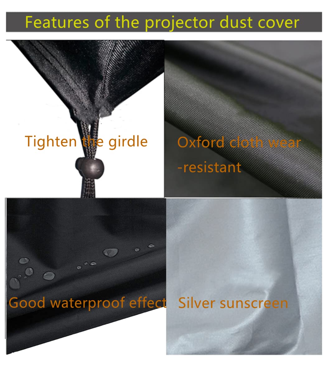 Projector Ceiling Cover,Projector Dust Cover Case Protector,Uv Resist,Waterproof,Dust Proof,Adjustable Projector Cover,Fit For C