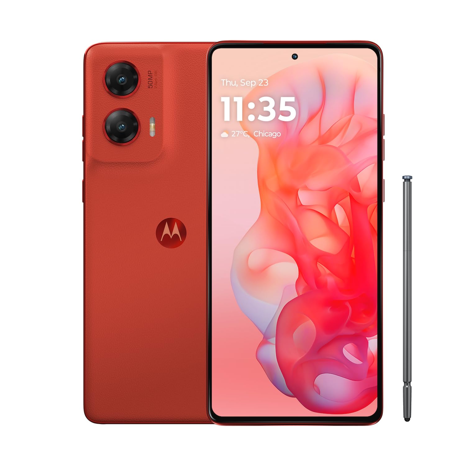 Motorola Moto G Stylus 5G | 2024 | Unlocked | Made for US 8/256GB | 50MP Camera | Scarlet Wave