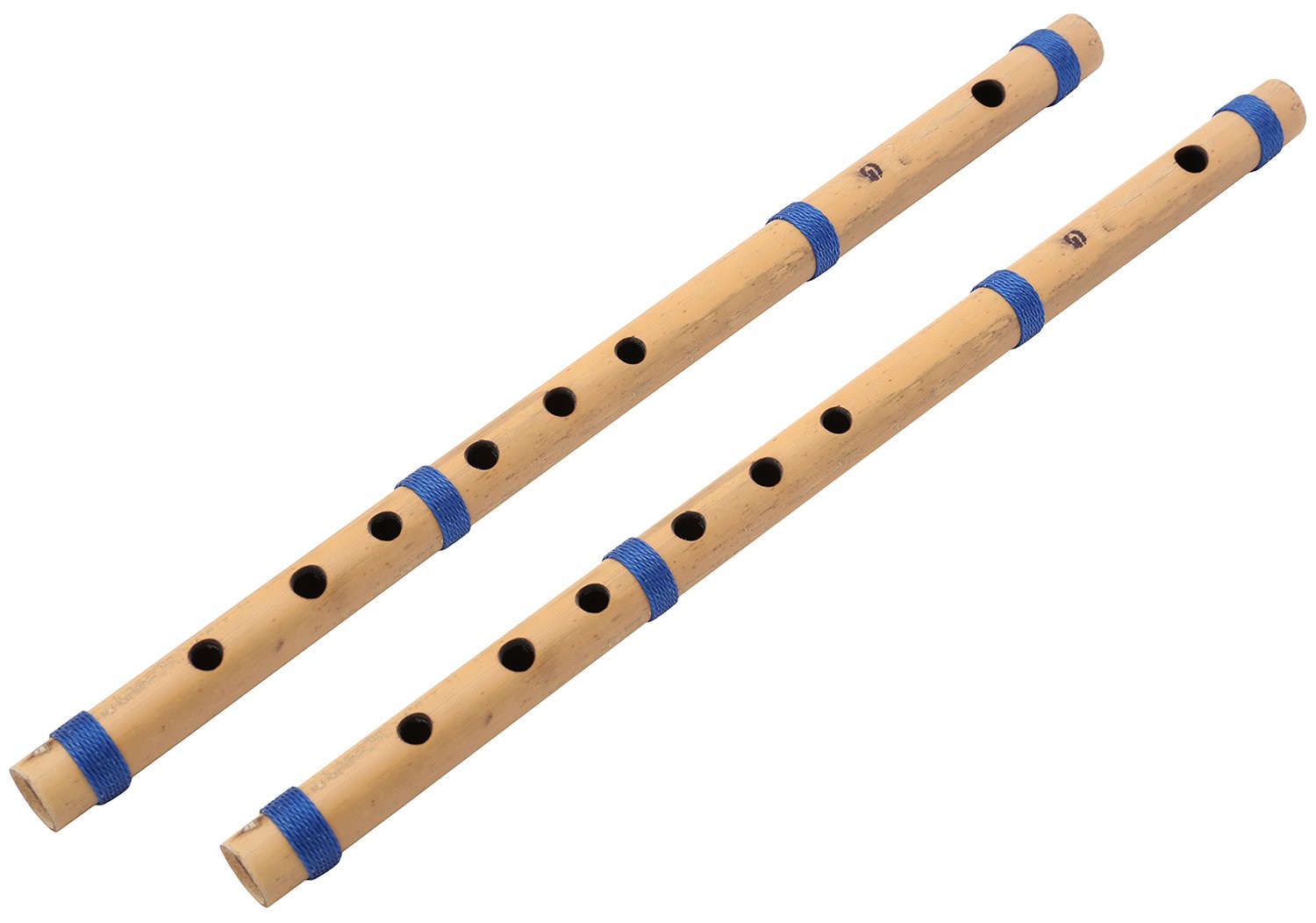 Music Palace Set Of 2 Flute Bamboo G Scale (Natural)