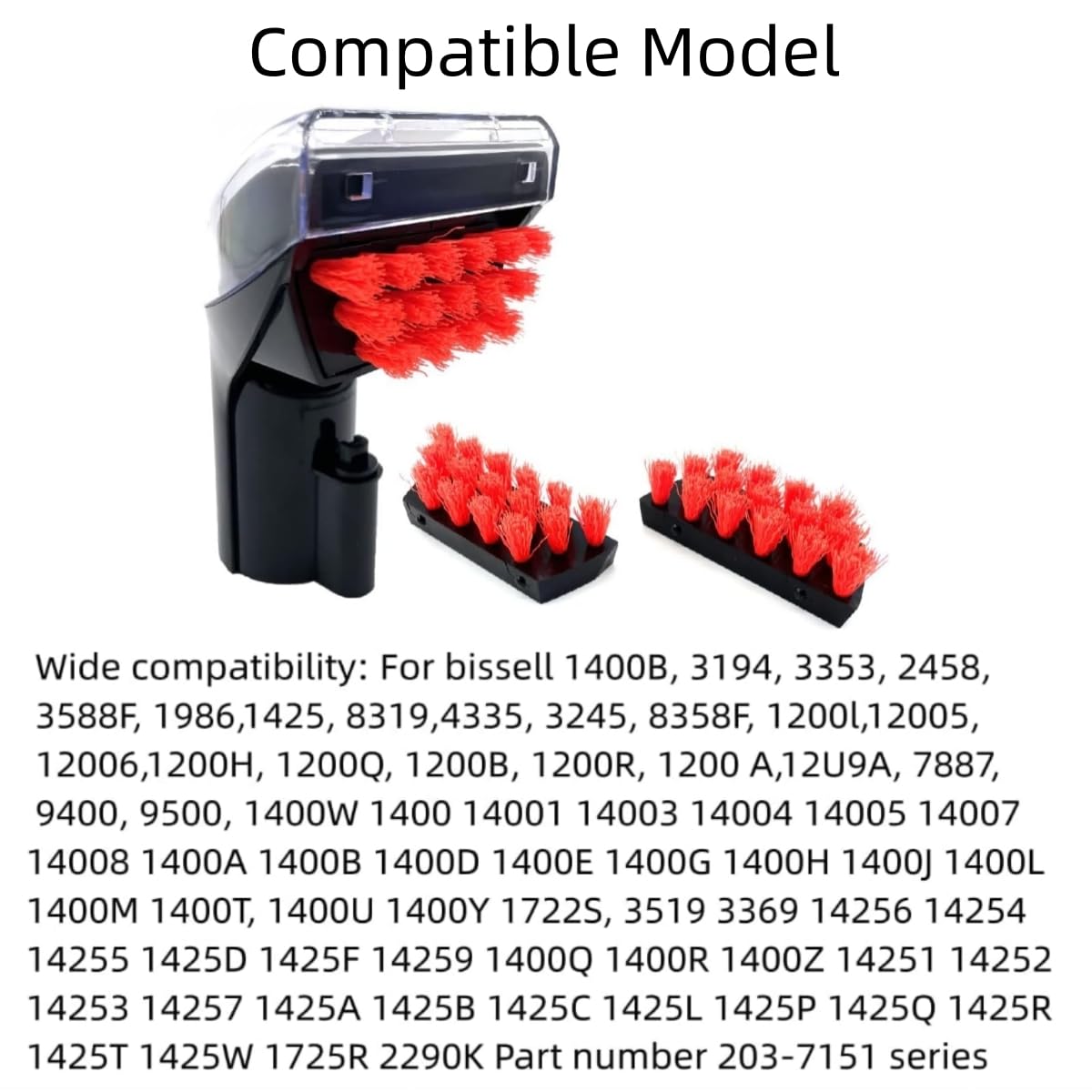 Sionlan 1400B Little Green Machine Brush Replacement Parts Compatible For Bissell 1400B 3353 3194 2458 3588F 1986 1425 Multi Pur
