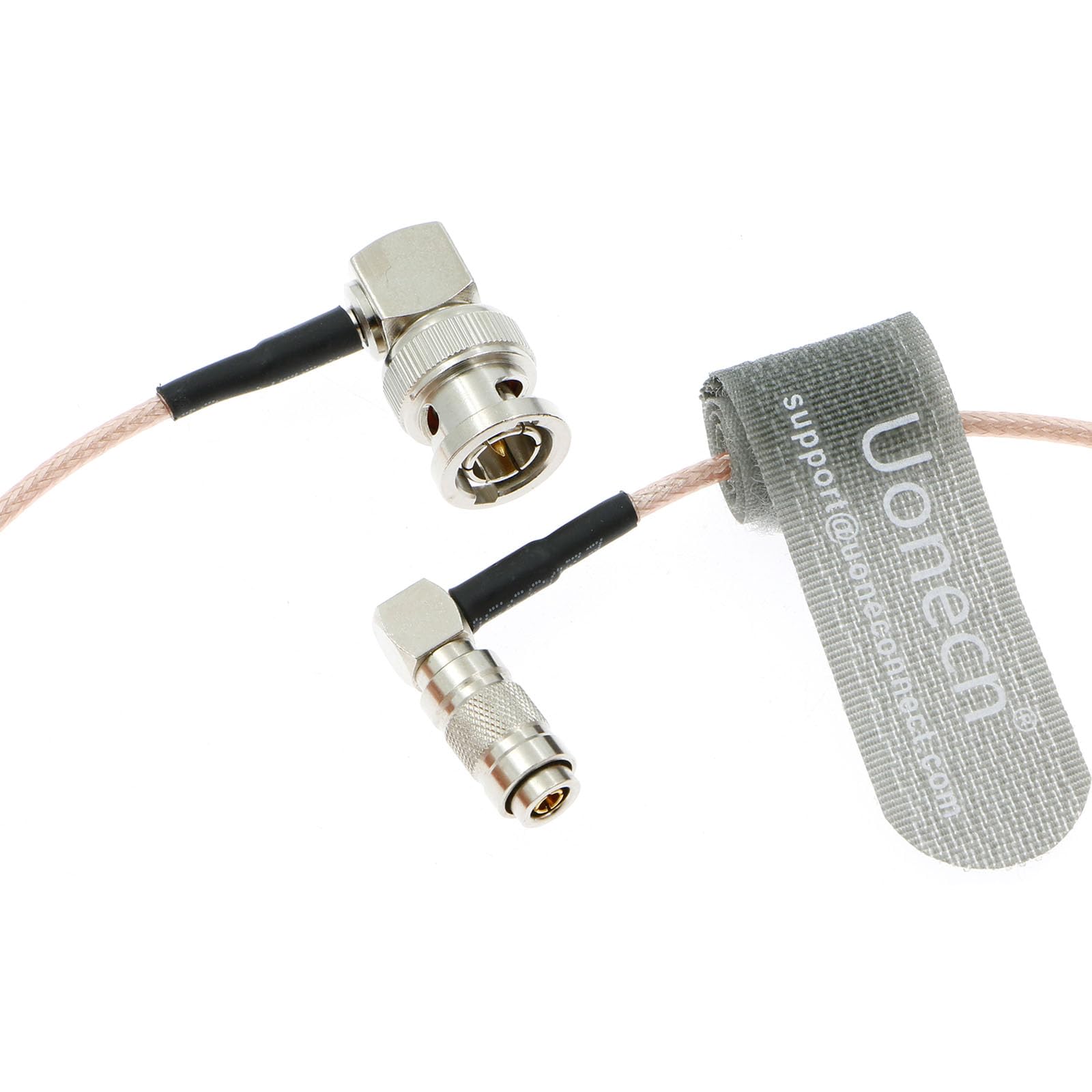 Uonecn Rg179 Right Angle Bnc To Right Angle Din 1.0/2.3 Mini Bnc 75Ohm Coaxial Cable Video Cable For Blackmagic Hyperdeck Shuttl