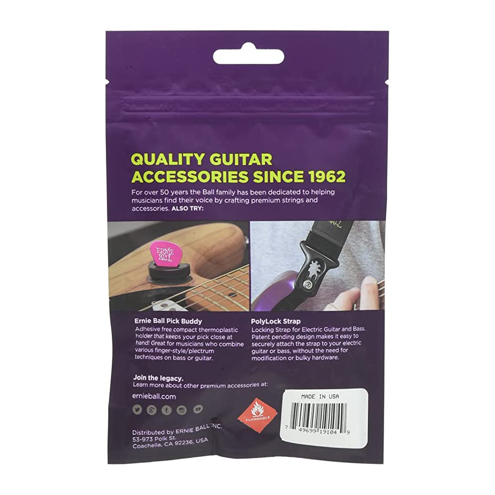 Ernie Ball Guitar Picks, Medium, Assorted Colors, 24 Pack (P09172)