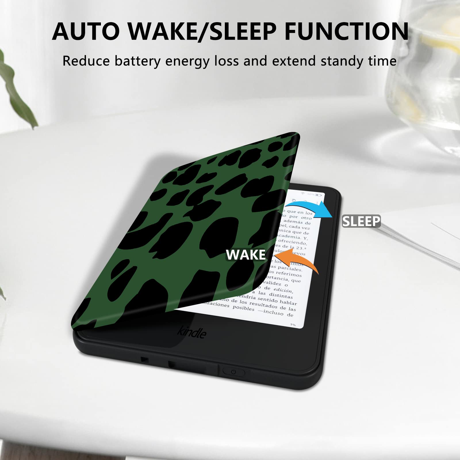 Morock Slim Case For All New 6'' Kindle(11Th Generation,2024/2022 Release,Model No.C2V2L3),Premium Lightweight Pu Leather Cover