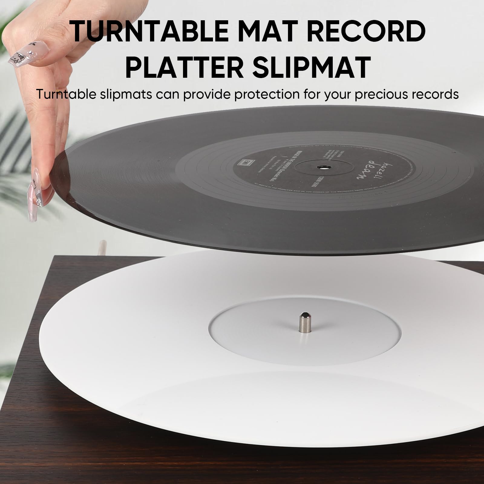 Acrylic Turntable Mat Record Slipmat: 12 Inch Platter Vinyl Slip Mats Record Player Accessories For Anti Static, Enhanced Sound
