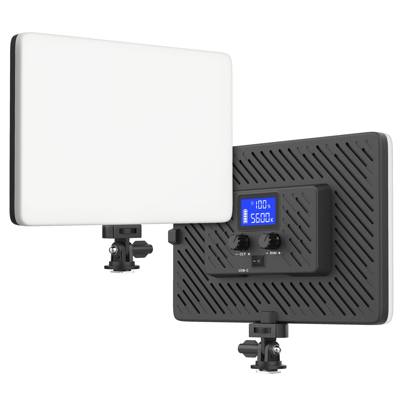 Unicucp Led Video Light, Camera Light With 4000Mah Rechargeable Battery Support Type C Usb Power Supply, Portable Photo Video Li