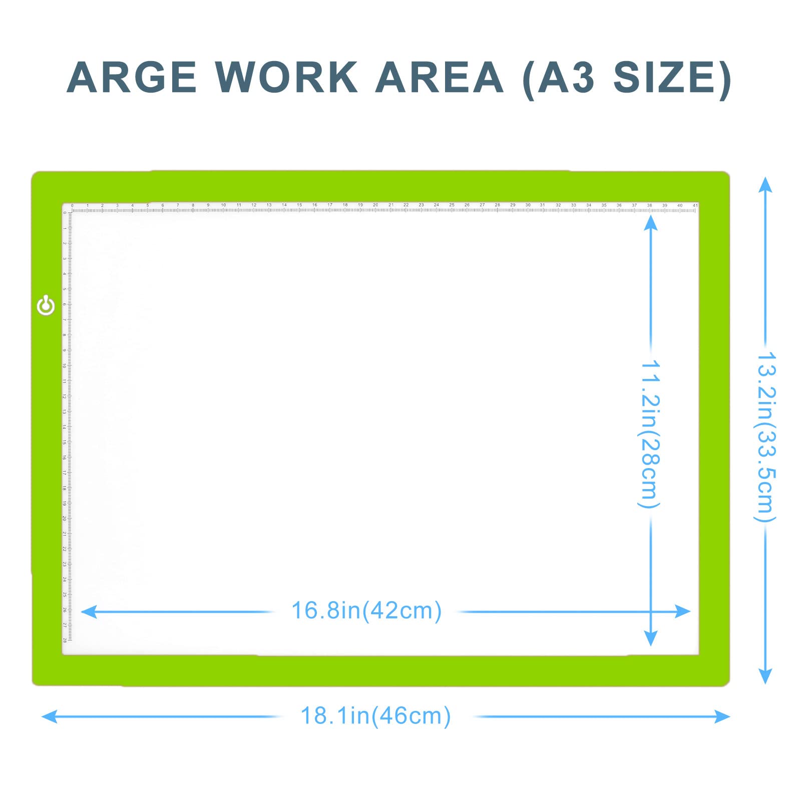 Litenergy A3 Led Copy Board Light Tracing Box, Ultra Thin Adjustable Usb Power Artcraft Led Trace Light Pad For Tattoo Drawing,