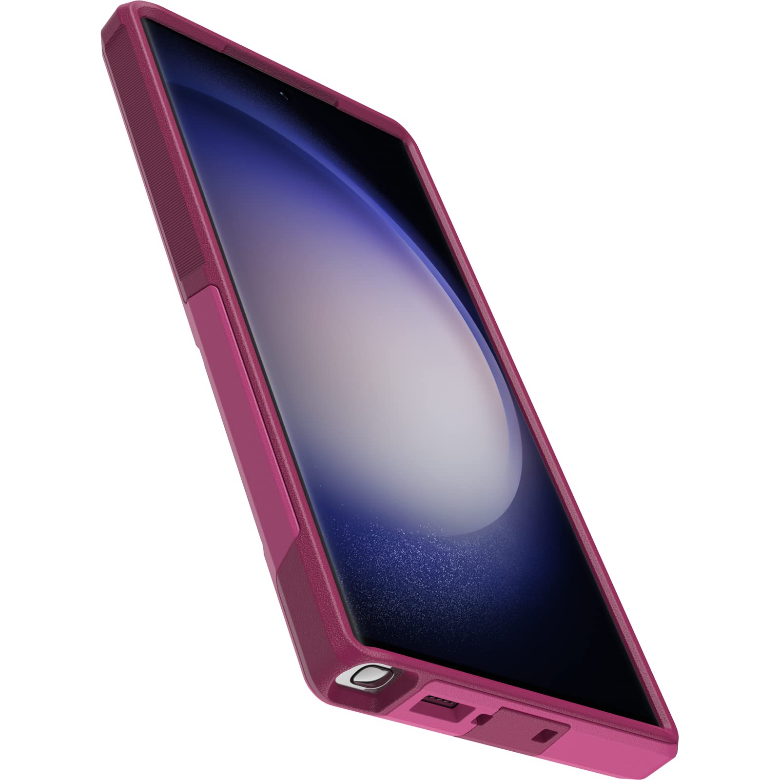 Otterbox Galaxy S23 Ultra Commuter Series Case   Into The Fuchsia (Pink), Slim & Tough, Pocket Friendly, With Port Protection