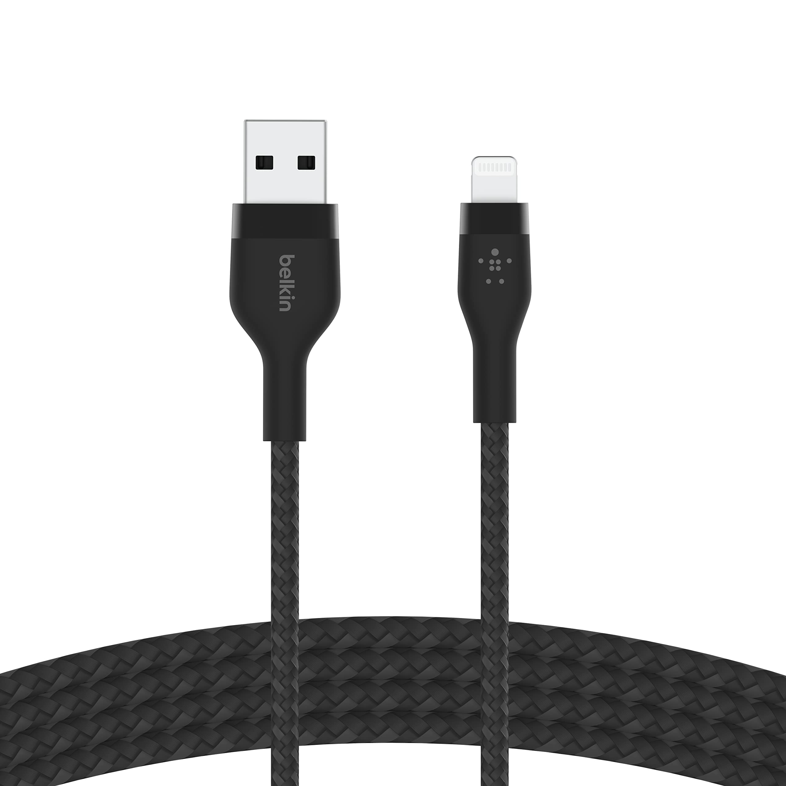Belkin Boostcharge Pro Flex Braided Usb Type A To Lightning Cable (1M33Ft), Mfi Certified Charging Cable For Iphone 14, 13, 12, 