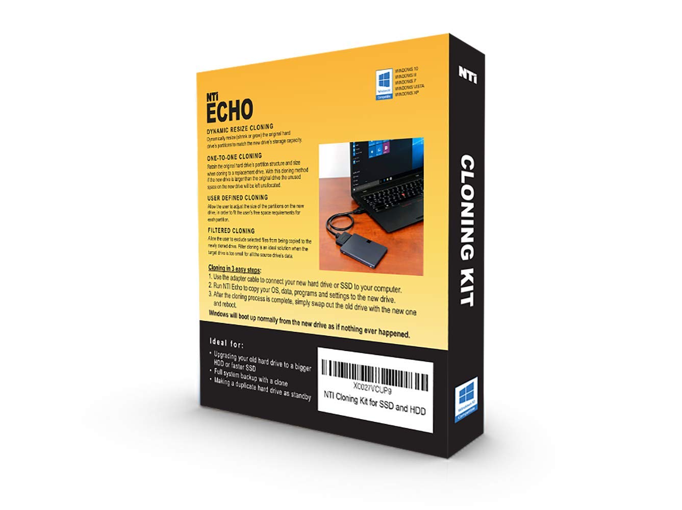 Nti Cloning Kit | New! Version 6 Of Nti Cloning Software | Best For Ssd And Hdd Upgrades | V6 Software Via Download | Sata To Us