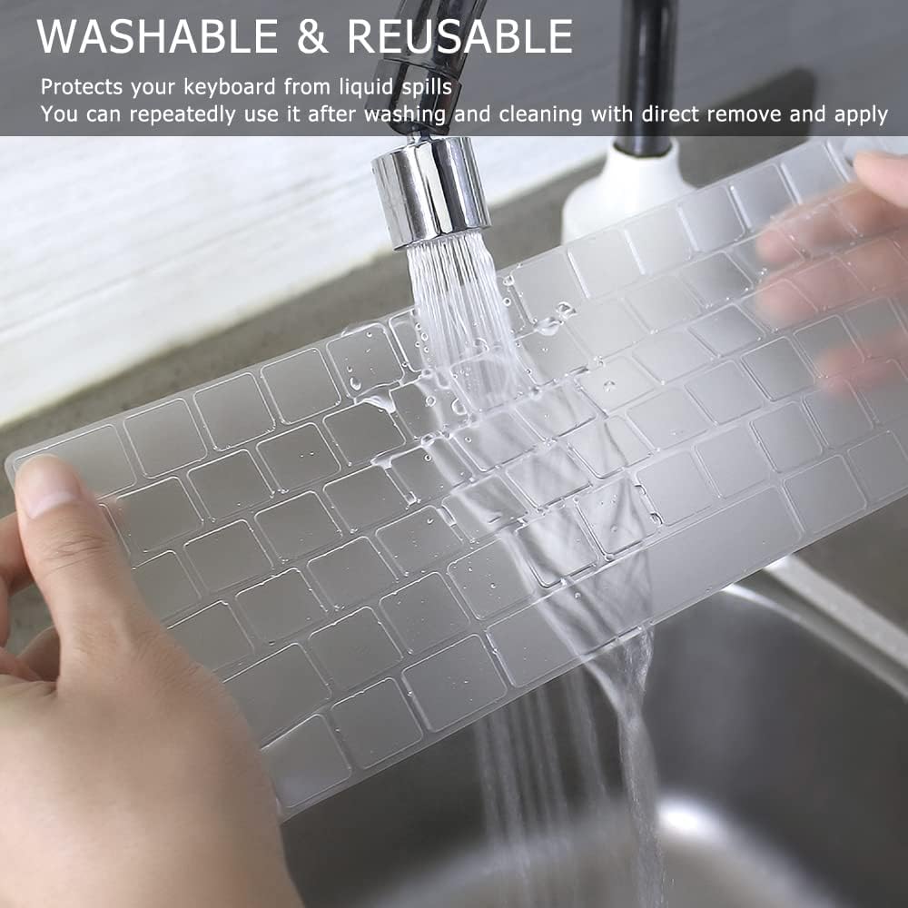 Keyboard Cover Skin For 2024 2021 Macbook Air & Pro/Max With M3 M2 M1 Chip 15.3'' 13.6'' 14.2'' 16.2 Inches A2941 A2681 A3114 A3