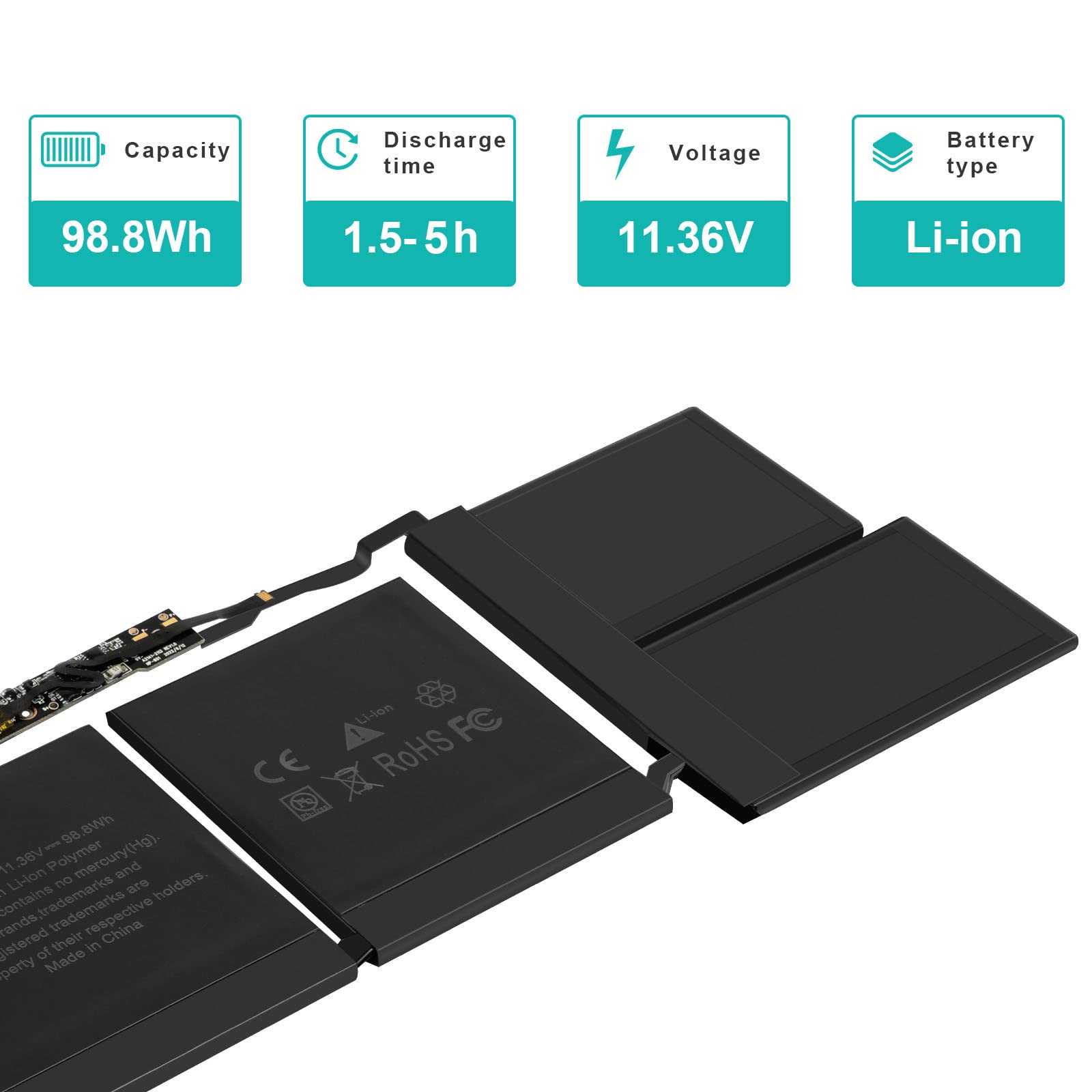 Fancy Buying A2113 A2141 Laptop Battery Compatible With Macbook Pro 16 Inch A2141(2019 Version) Emc 3347,Fits Mvvj2Xx/A Mvvk2Xx/