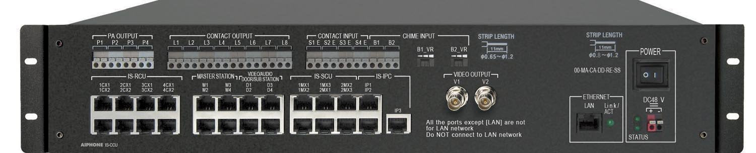 Aiphone Corporation is-CCU Central Control Unit for is Series, Local Hardwired Video Intercom, Steel Plated, 16-3/4 x 3-3/8 x 11
