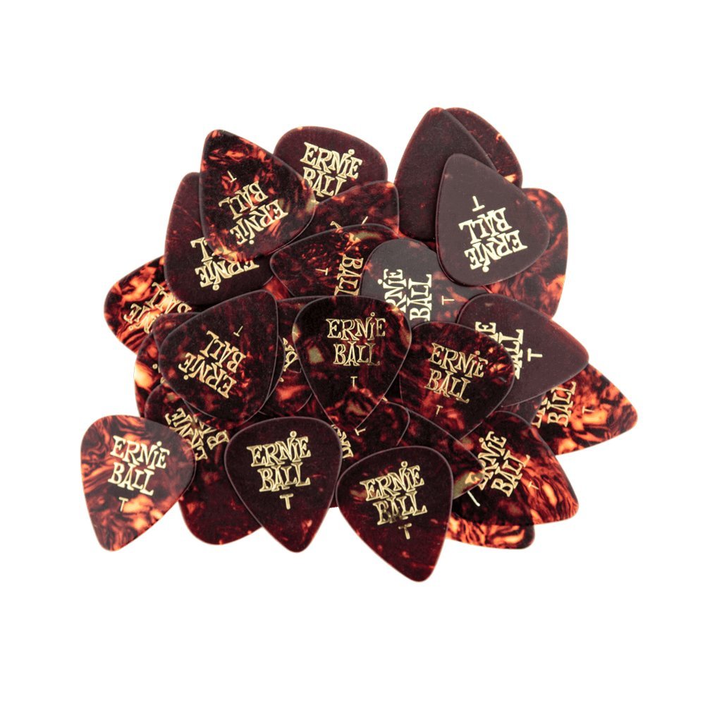 Ernie Ball Guitar Picks, Thin, Shell, 144 Pack (P09102)