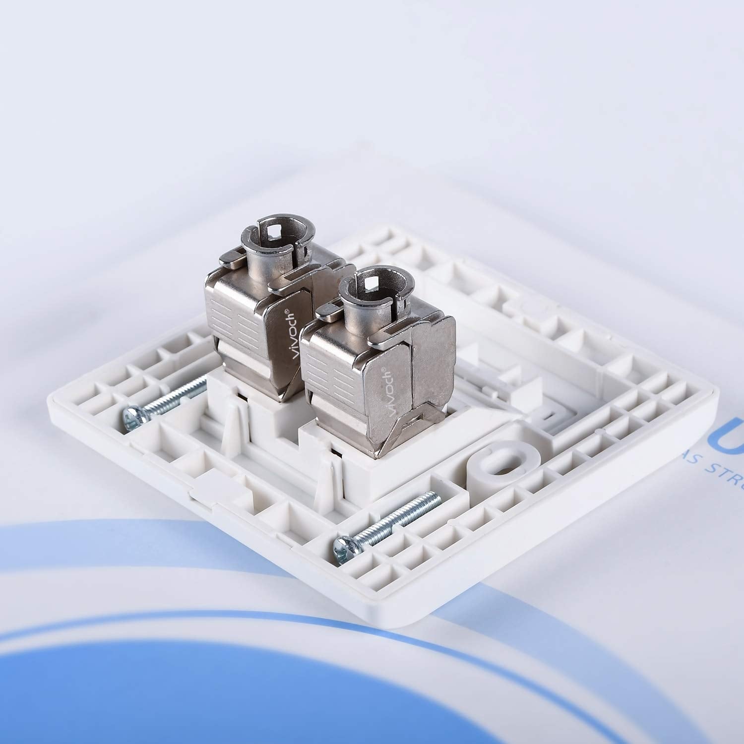 10 Pcs Cat7 Keystone Jack, Cat7 Rj45 Ftp Tool Less Type Zinc Alloy Module Shielded Keystone Jack Adapter 10 Gigabit Modular Jack