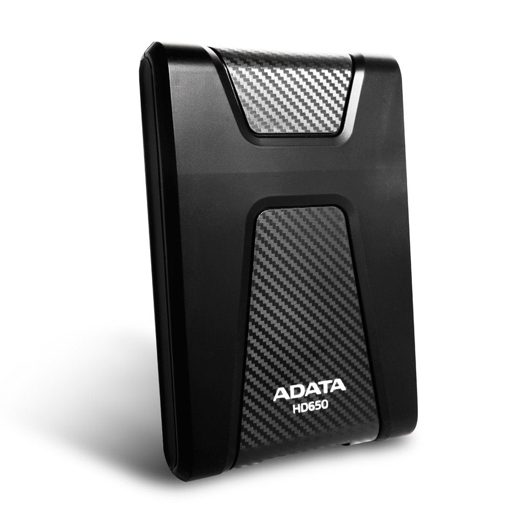 Adata Hd650 1Tb Anti-Shock External Hard Drive, Black (Ahd650-1Tu31-Cbk)