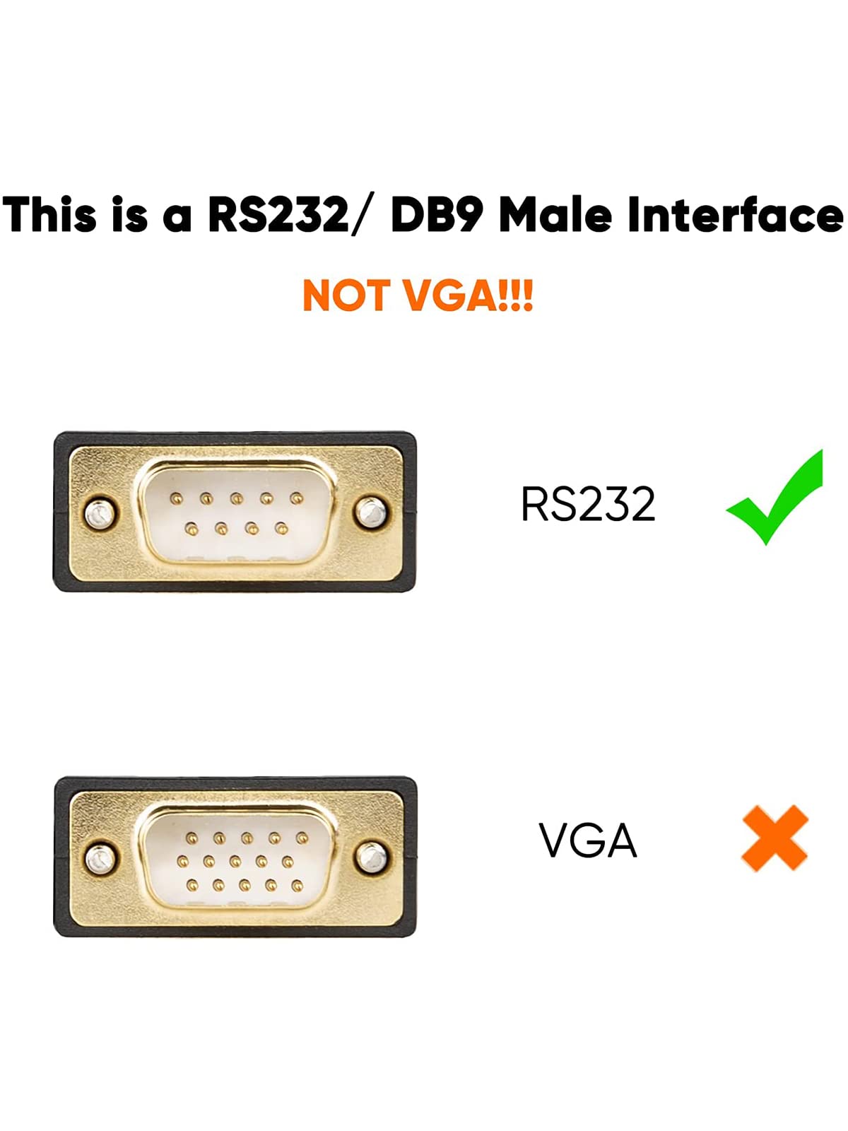 Cablecreation 6.6 Feet Usb To Rs232 Adapter With Pl2303 Chipset, Gold Plated Usb 2.0 To Db9 Serial Converter Cable Support Cashi