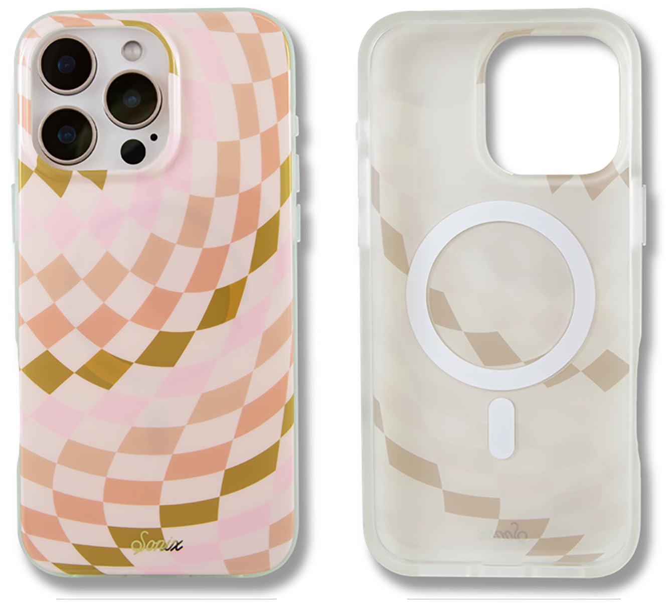 Sonix Case For Iphone 16 Pro Max | Compatible With Magsafe | 10Ft Drop Tested | Checkered Neutrals