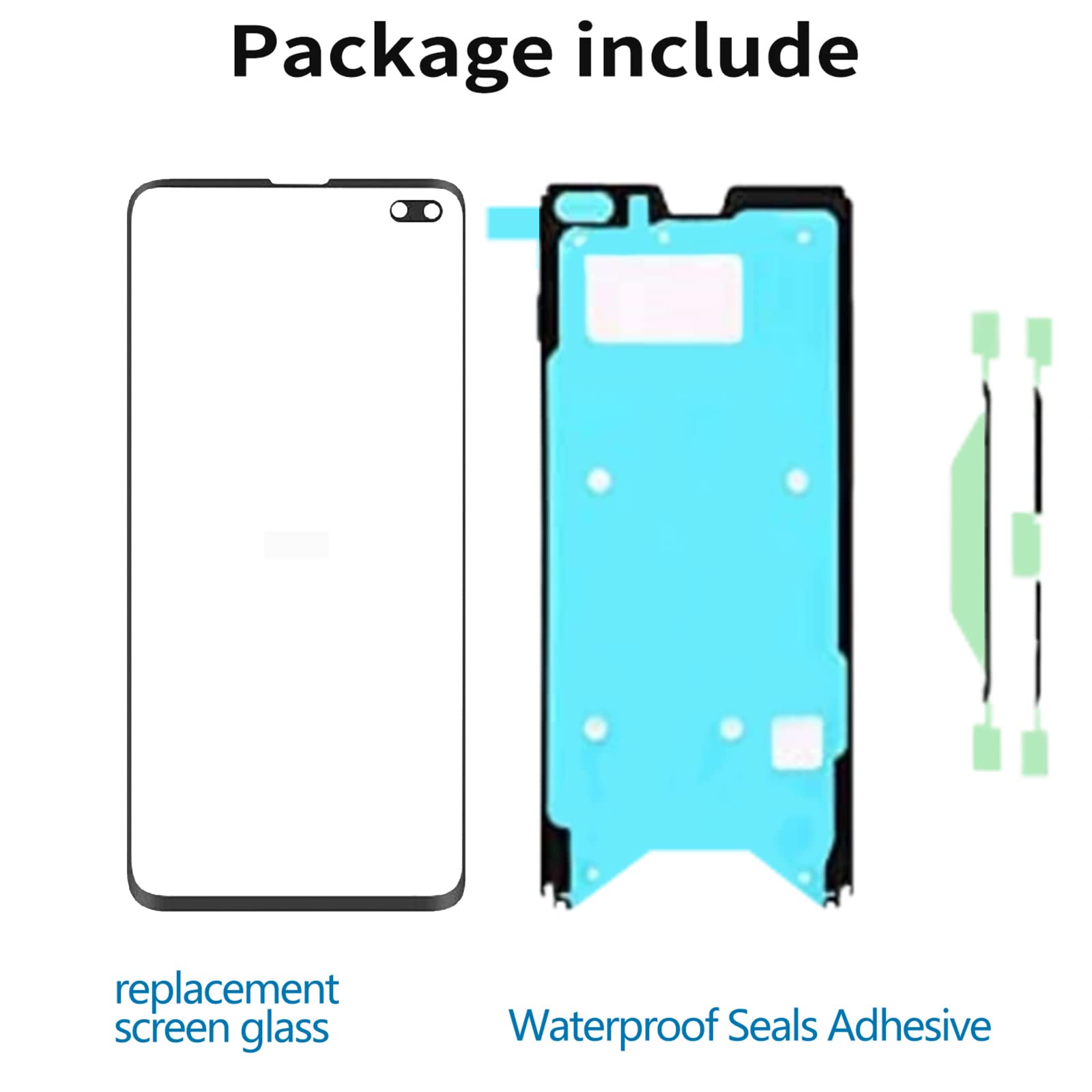 Zgxhga For Samsung Galaxy S10 Plus Screen Replacement,Replacement Screen For Galaxy S10 Plus Series 6.4 Inch,Tempered Glass Repl