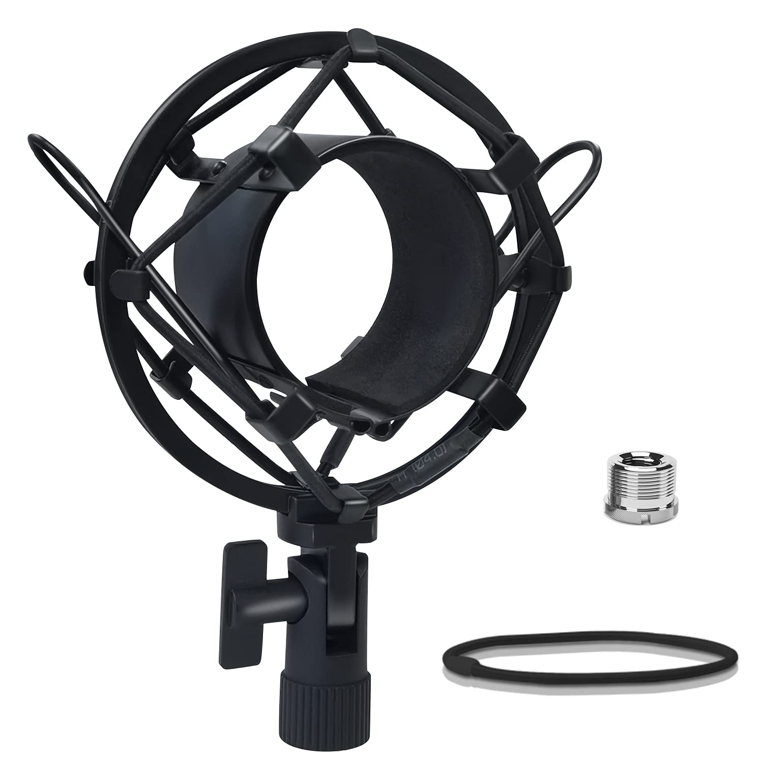 Boseen Microphone Shock Mount Mic Holder, Anti-Vibration Suspension Shock Mount Mic Holder Clip for 43mm-47mm Diameter Condenser