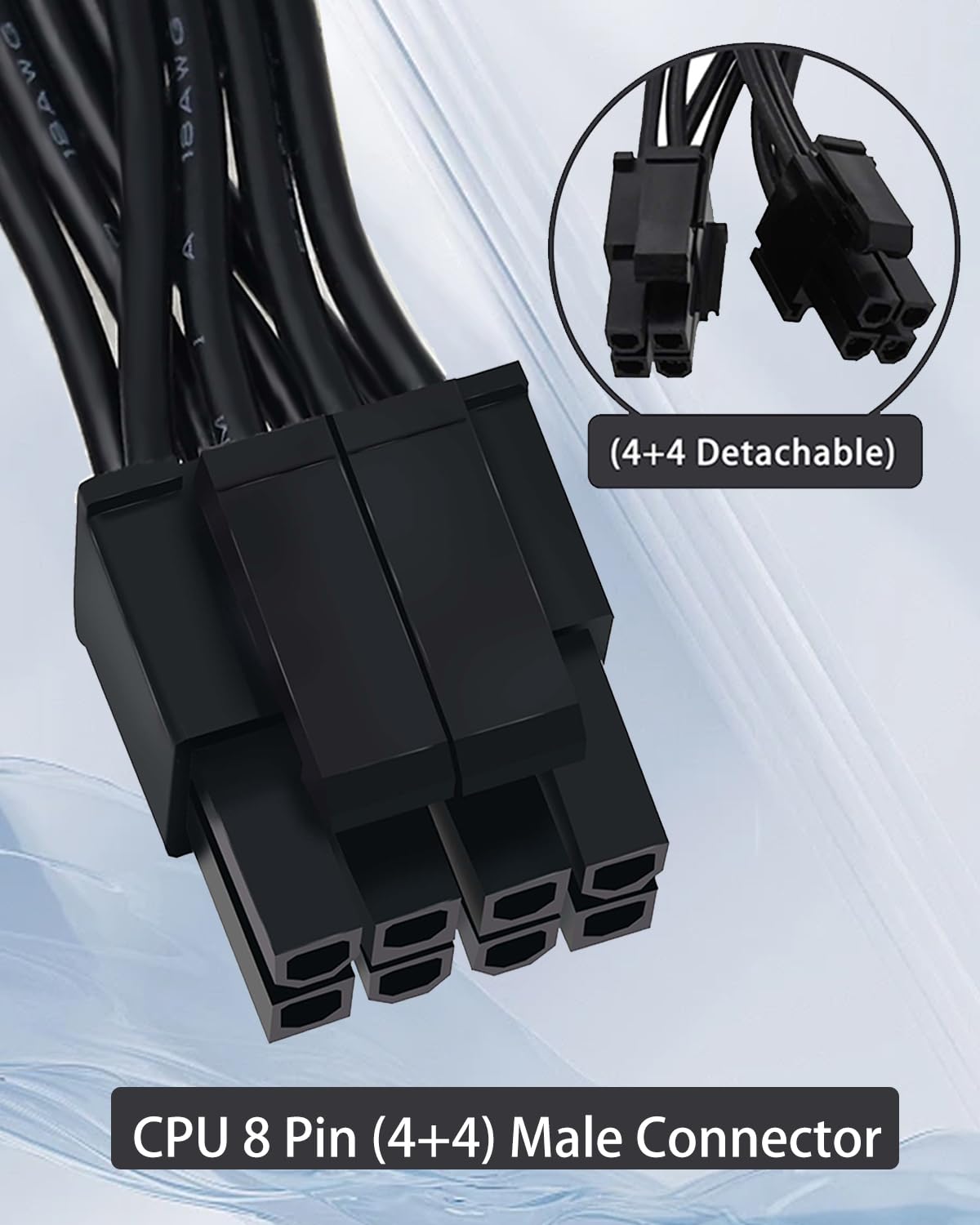 Cpu Cable All COMeap CPU Cable for Corsair PSUs, CPU 8 Pin Male to CPU 8 Pin (4+4 ...