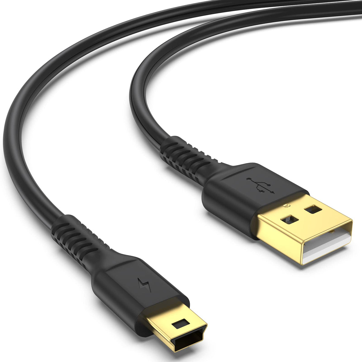 3Ft Mini Usb Cable, Standard Usb 2.0 To Mini B Male Charger Cord Durable Usb Mini To Usb Charging Cable Compatible With Ps3 Cont