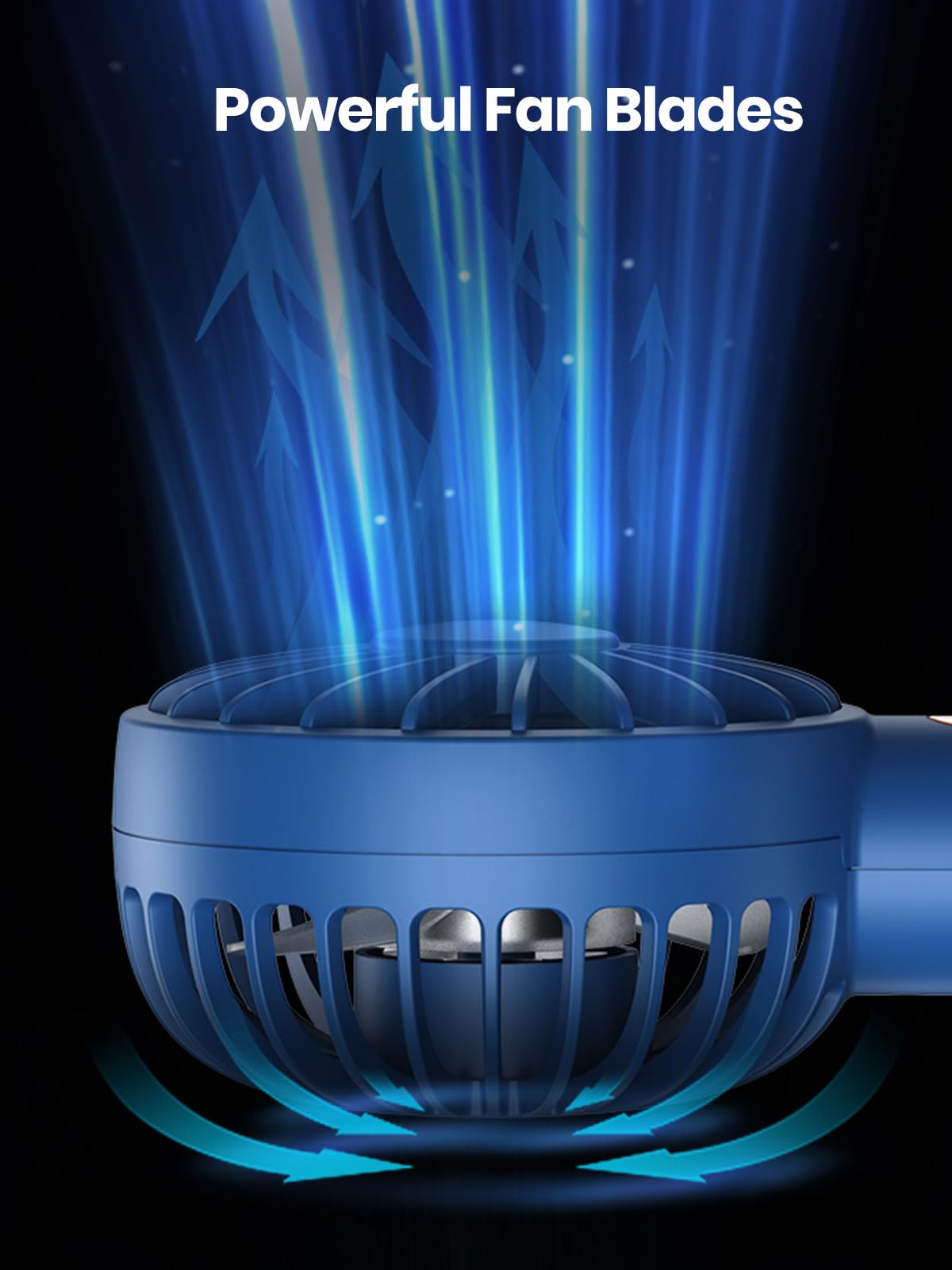 Warmco 2 Pack Handheld Mini Fan Portable Usb Rechargeable Small Hand Held Fan With Base Personal Desk Fan Super Compact Cooling