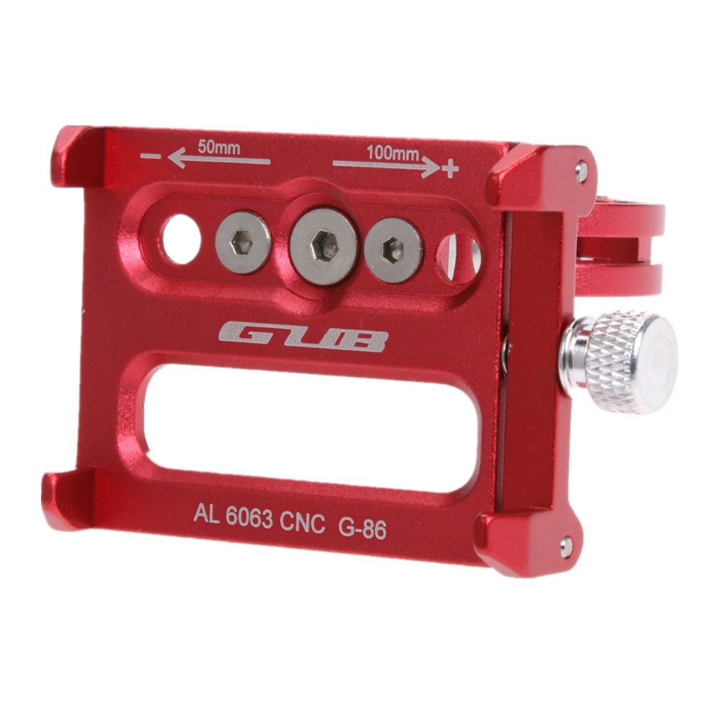 GUB Mountain Bike Phone Mount - Aluminum Alloy Universal Adjustable Cell Phone GPS Mount Holder for Motorbike, iPhone, Samsung, 