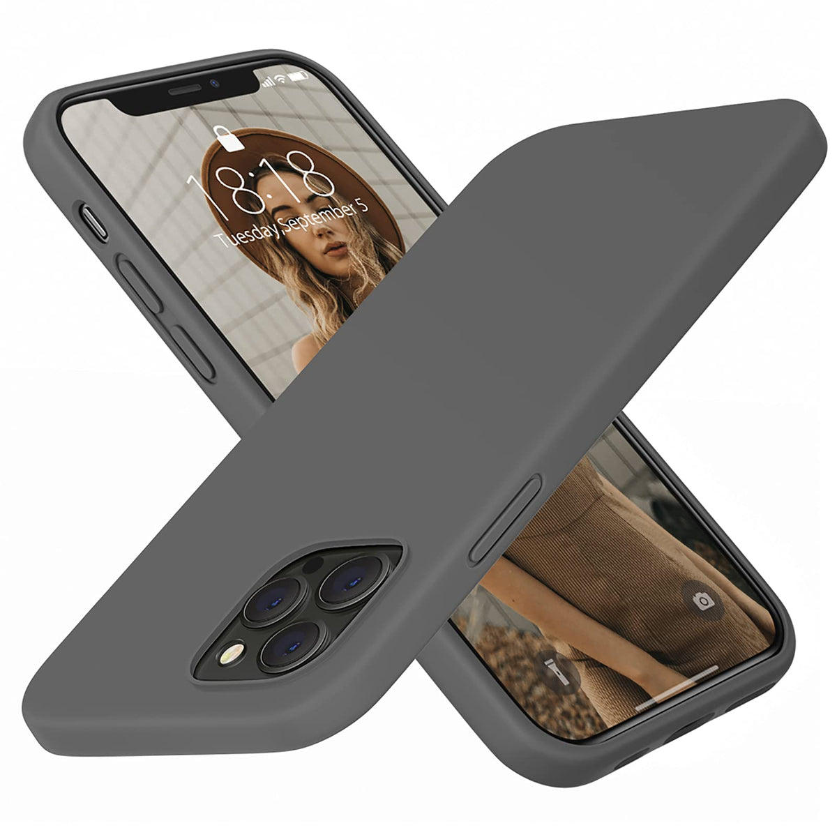 Dtto Compatible With Iphone 12/12 Pro Case,Shockproof Silicone [Romance Series] Cover [Enhanced Camera And Screen Protection] Wi