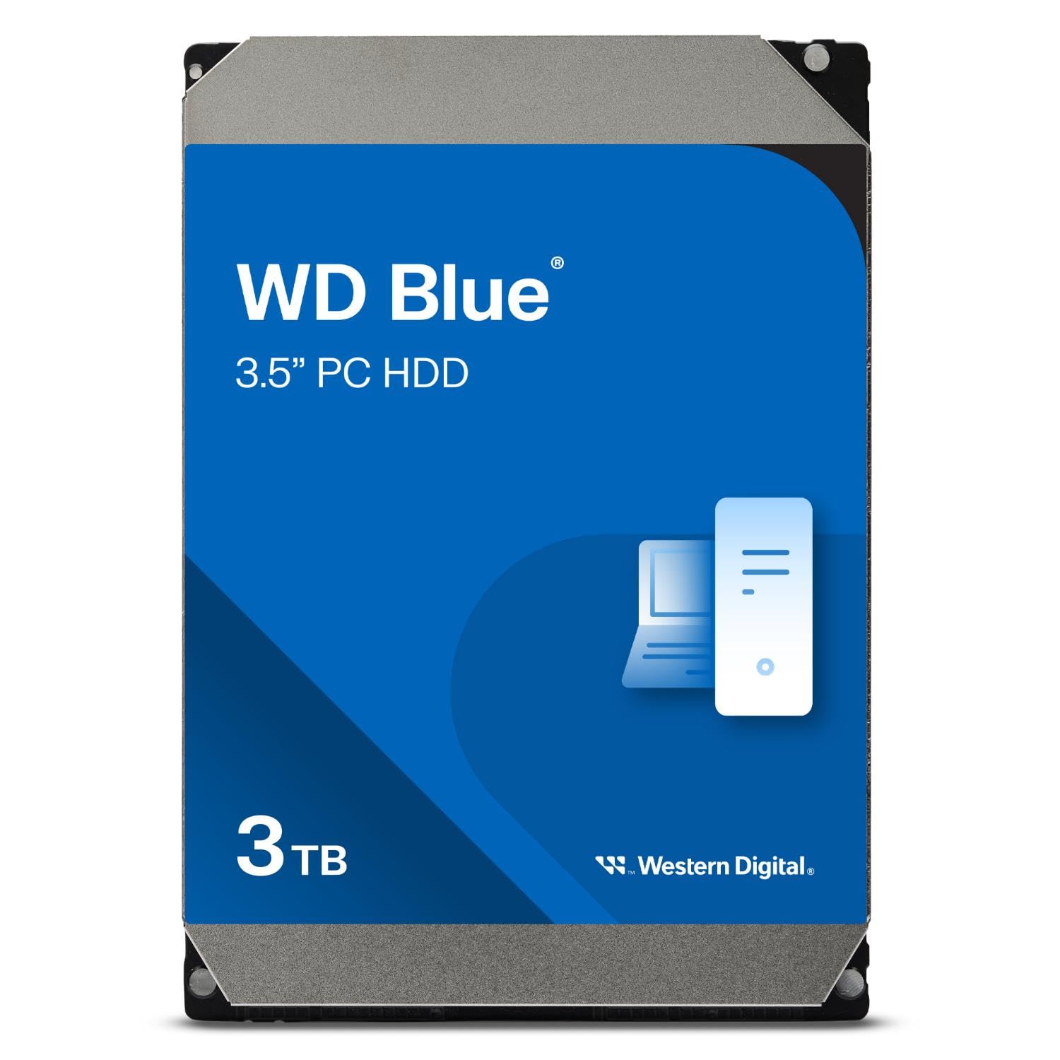 Western Digital 3TB WD Blue PC Internal Hard Drive HDD - 5400 RPM, SATA 6 Gb/s, 64 MB Cache, 3.5 - WD30EZRZ