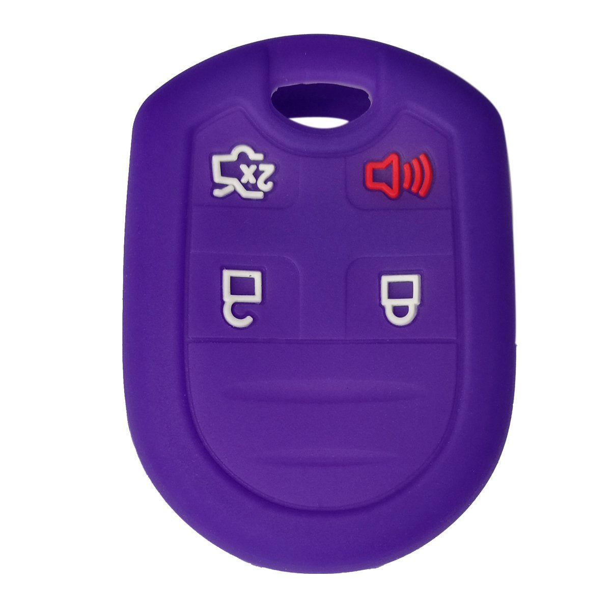 Coolbestda Silicone 4Buttons Key Fob Remote Control Cover Case Holder Keyless Entry For Ford F150 F 150 F250 F350 Mustang Fusion