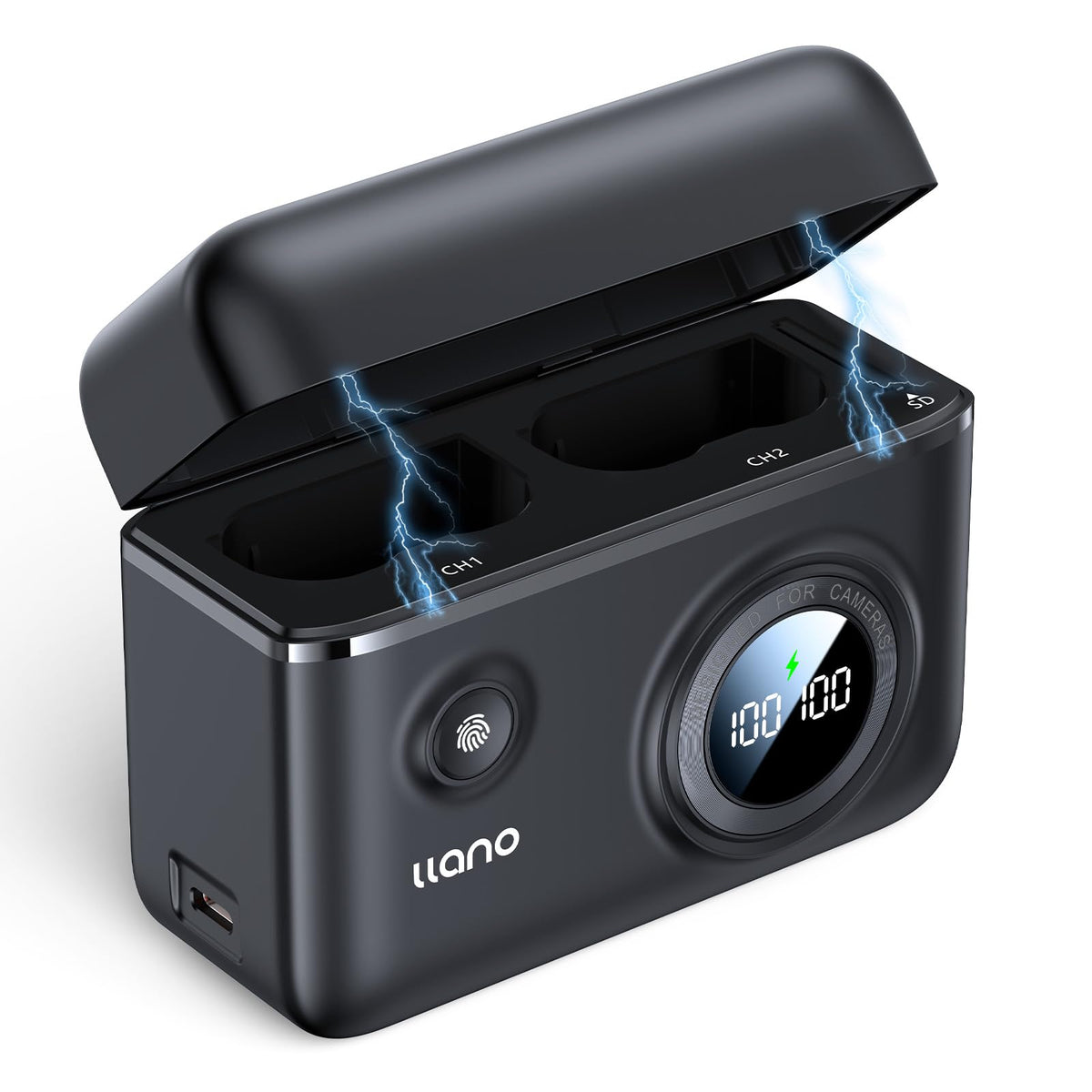 Llano En El15 Dual Battery Fast Charger For Nikon En El15A En El15B En El15C Z8 D7500 Z6Ii D850 D750 Z6 Zf D7200 D7100 D7000 D50