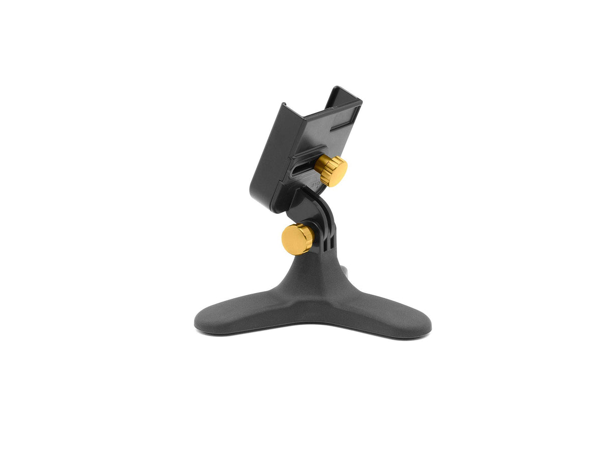 Weathertech Deskfone   Universal Desktop Cell Phone Holder (Gold Billet Knobs)