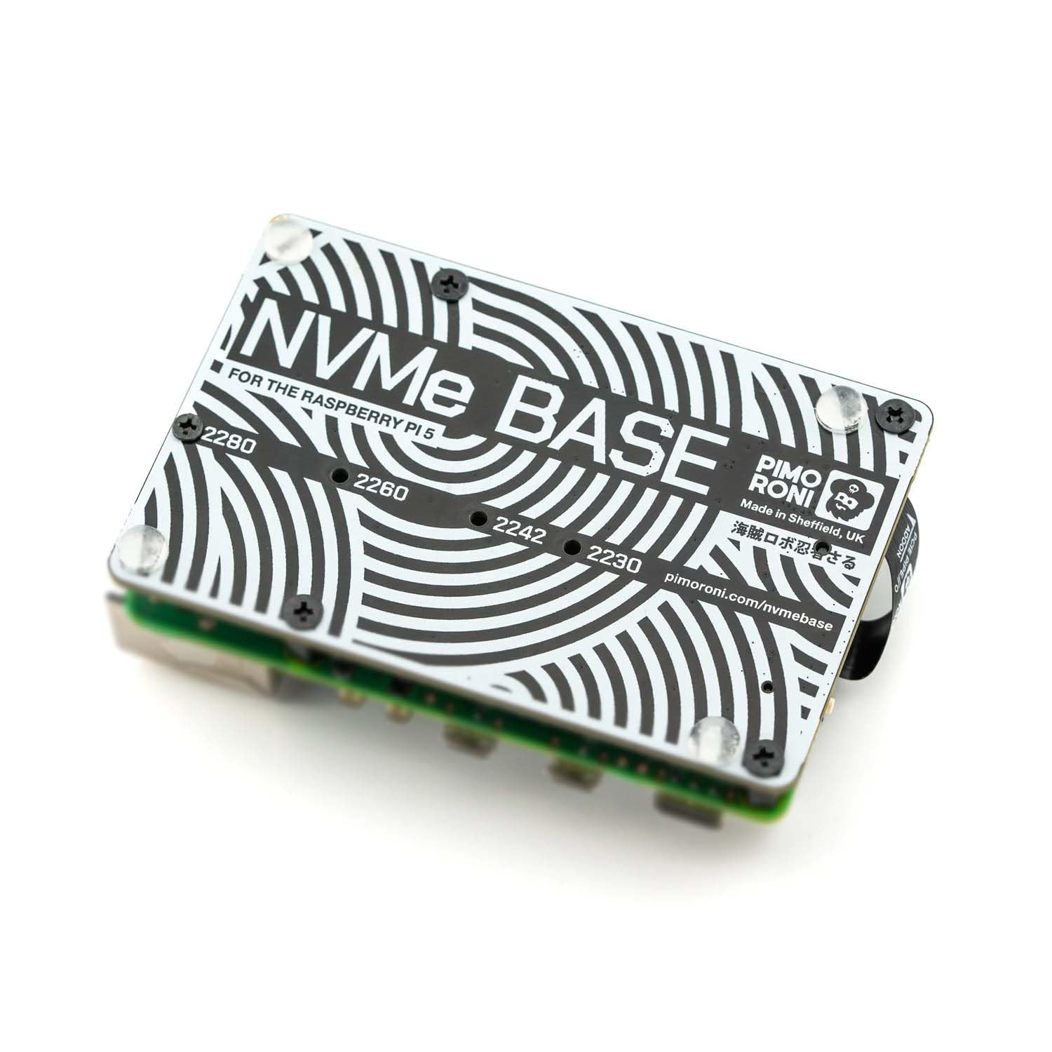 Nvme Base For Raspberry Pi 5 M.2 Hat Pcie Extension Board (M.2 2230 To 2280 Supported) (0Tb (M.2))